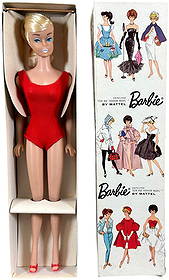 PLATINUM SWIRL BARBIE DOLL W/ ORIGINAL BOX: 1537. PLATINUM SWIRL BARBIE DOLL W/ ORIGINAL BOX | 12" h. | One split corner in box, otherwise (Near Mint Condition) | $400 - $600