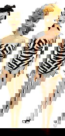 TWO #3 PONYTAIL BARBIE DOLLS: 1538. #3 AND #4 PONYTAIL BARBIE DOLLS | 12" h. | #4 with typical chalking to legs, missing earrings and shoes, overall (Very Good to Excellent Condition) | $200 - $400