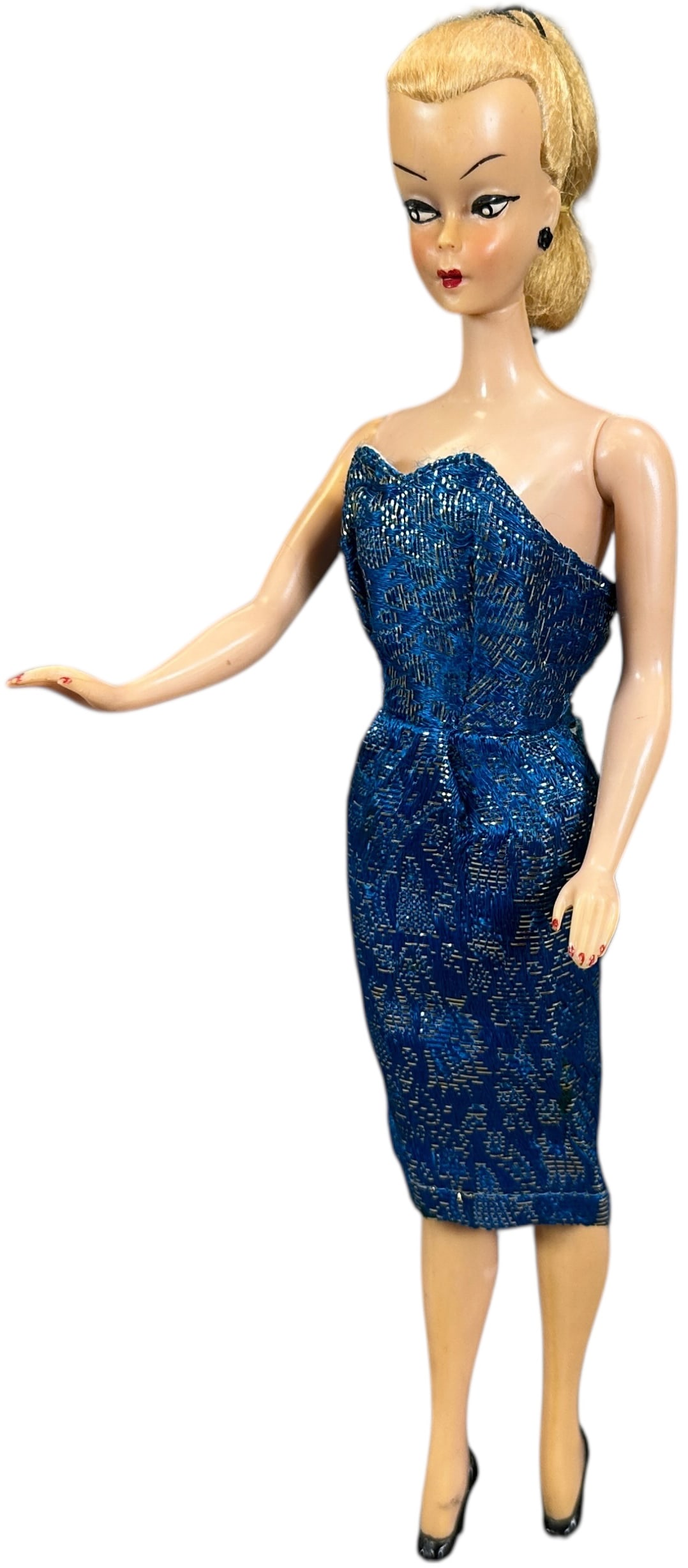 HONG KONG LILLY BARBIE DOLL: 1539. HONG KONG LILLY BARBIE DOLL | 12" h. | Tab on dress missing, (Excellent Condition) | $200 - $400