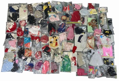 GROUPING OF BARBIE, MIDGE, KEN & SKIPPER CLOTHING