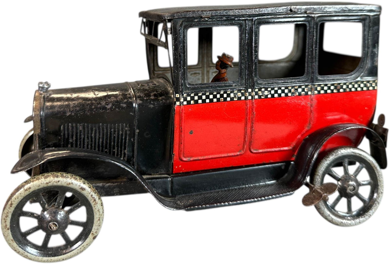 LARGE BING RED CHECKER TAXI CAB (1 of 10)