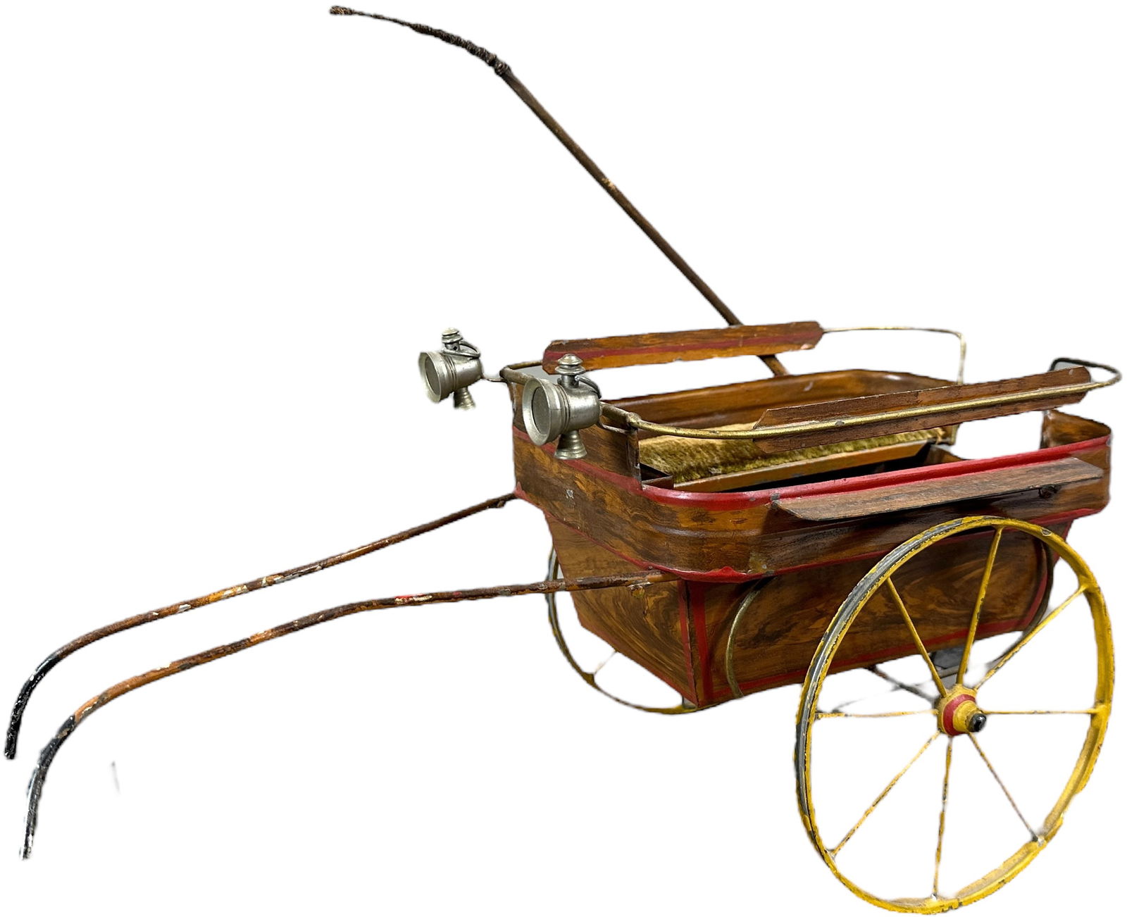 EARLY FRENCH TIN HORSEDRAWN CART (1 of 7)