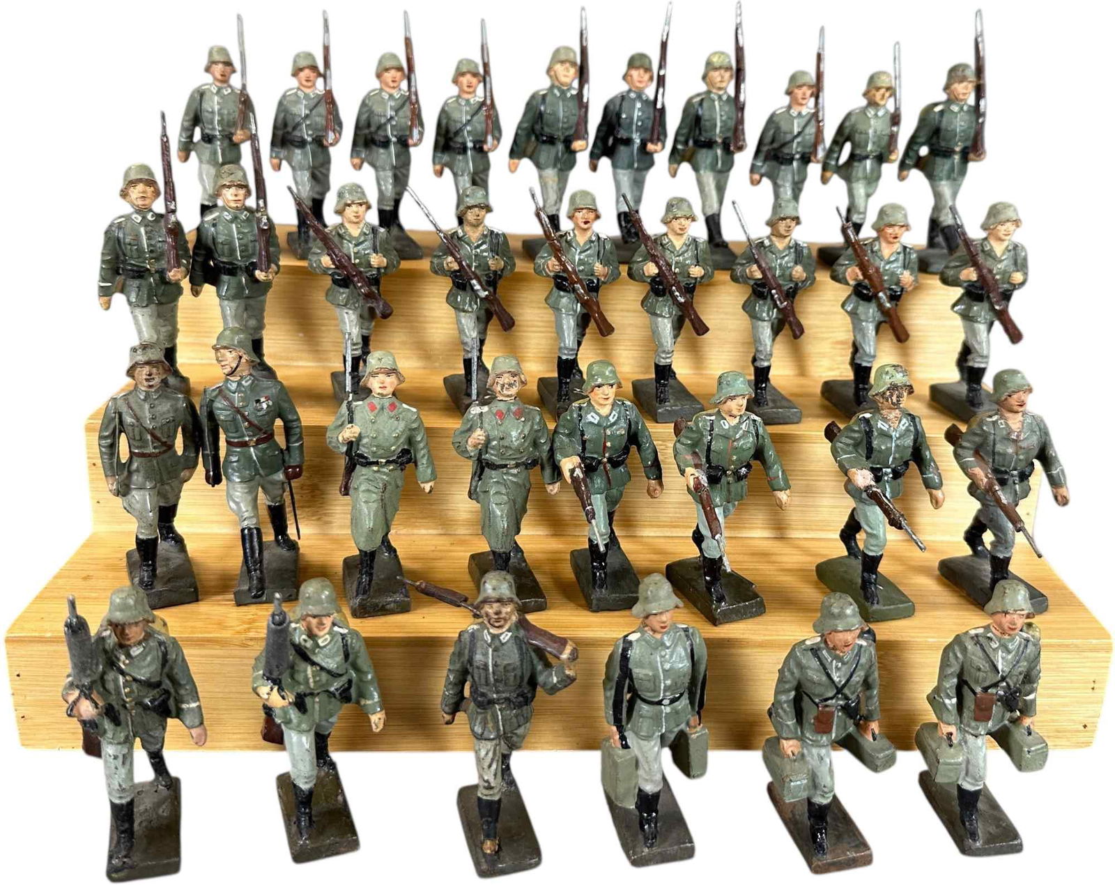 LARGE GROUP OF LINEOL MARCHING GERMANS (1 of 6)