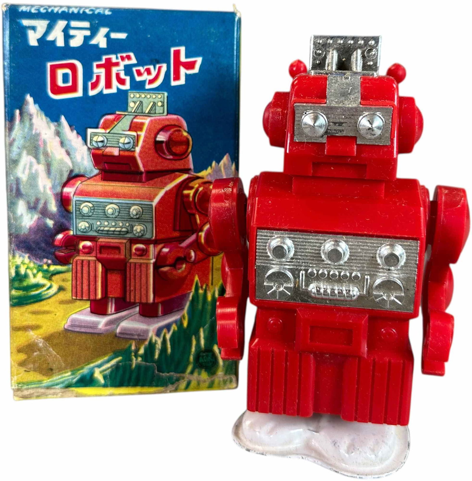 BOXED JAPANESE MECHANICAL ROBOT (1 of 4)
