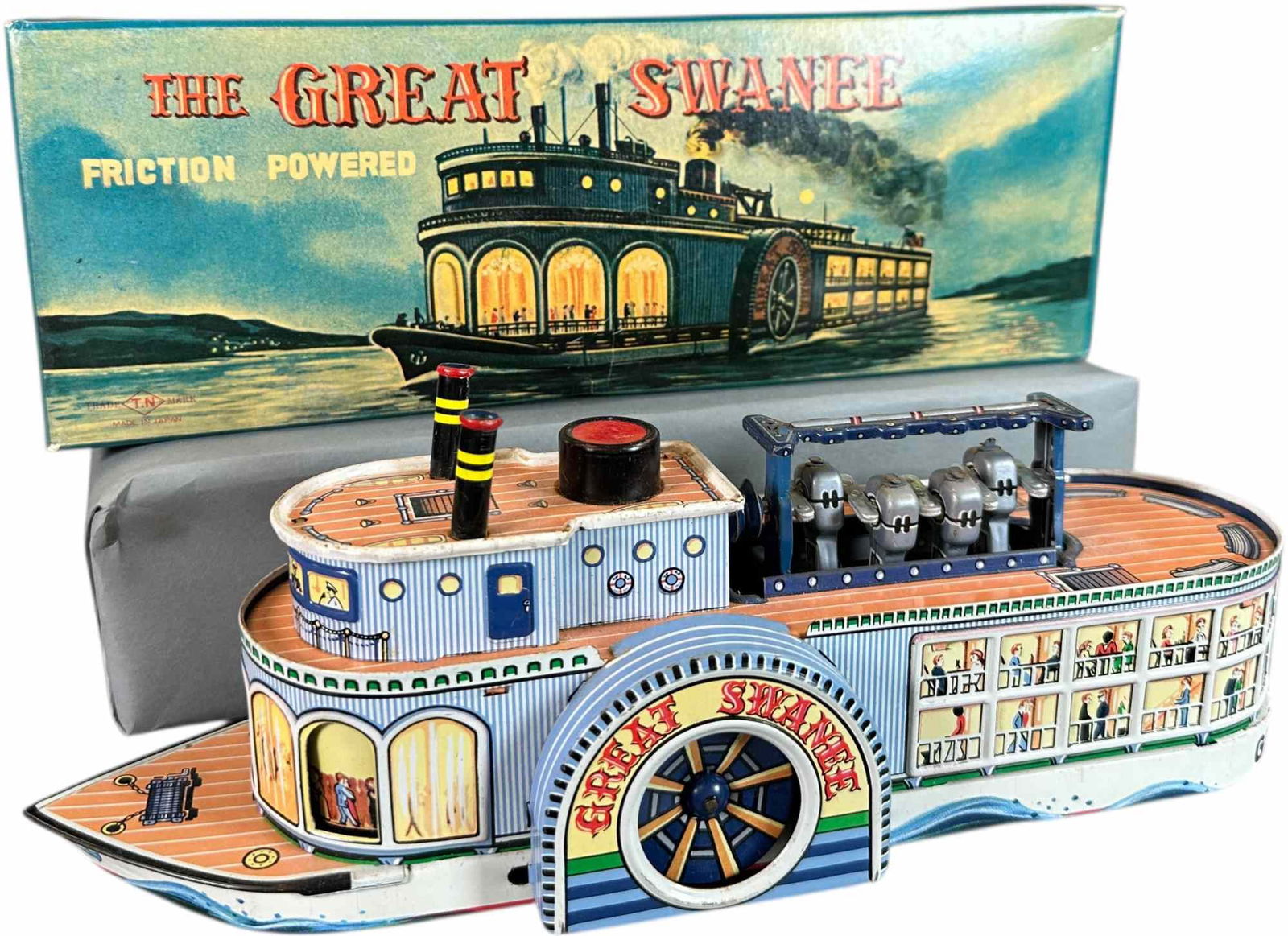 TN JAPAN GREAT SWANEE BOAT W/ LID (1 of 9)