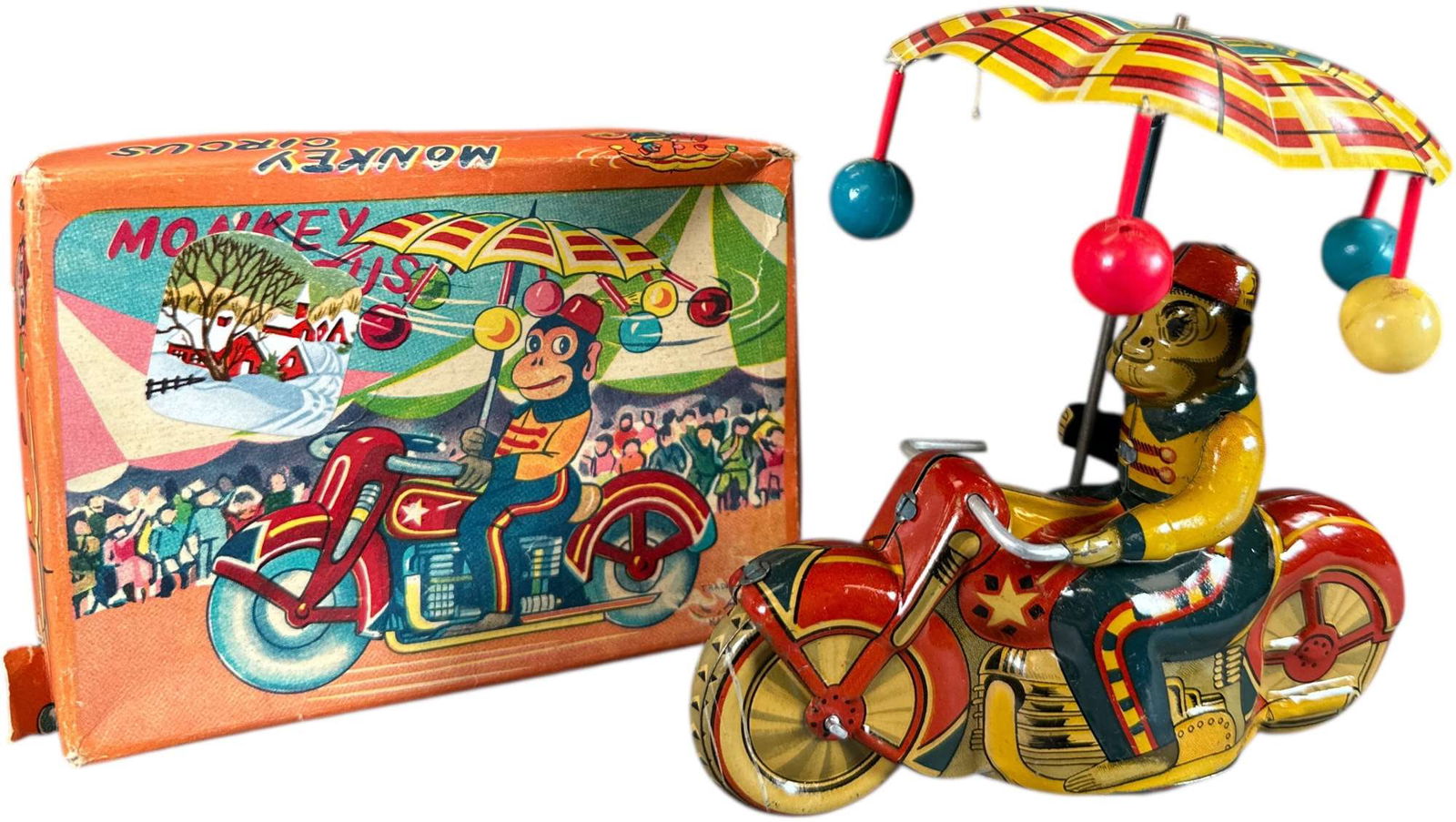 BOXED ALPS MONKEY CIRCUS MOTORCYCLE (1 of 5)