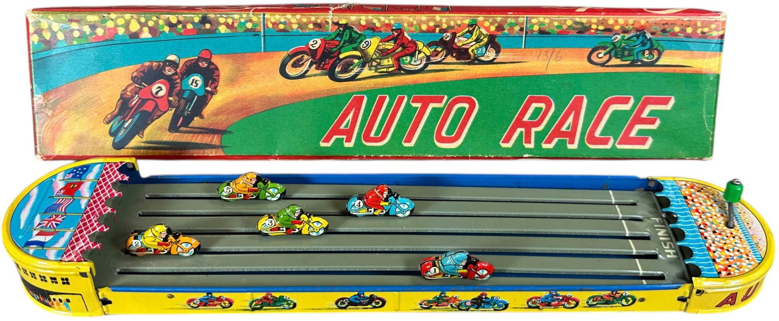 BOXED MASUDAYA MOTORCYCLE AUTO RACE TOY (1 of 10)