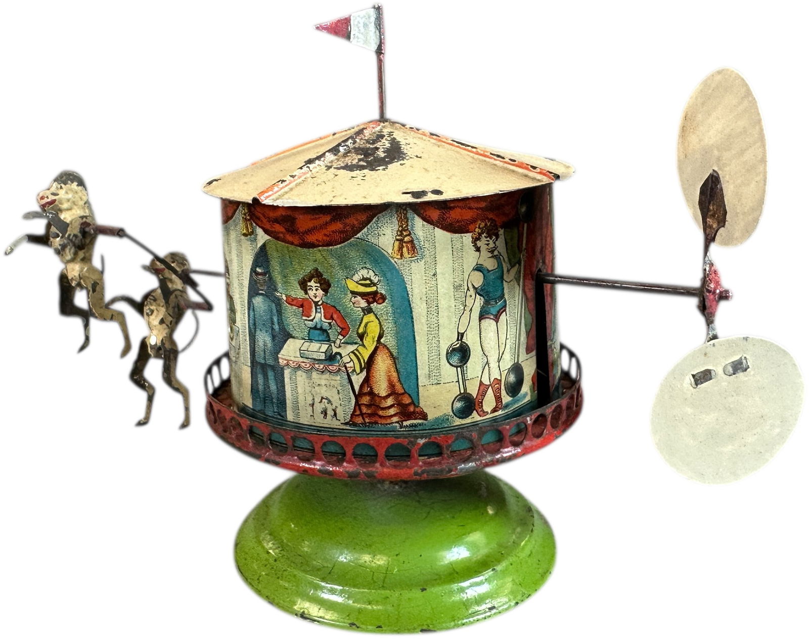 M&K ROTATING CIRCUS TENT W/ DOG ACROBATS (1 of 7)