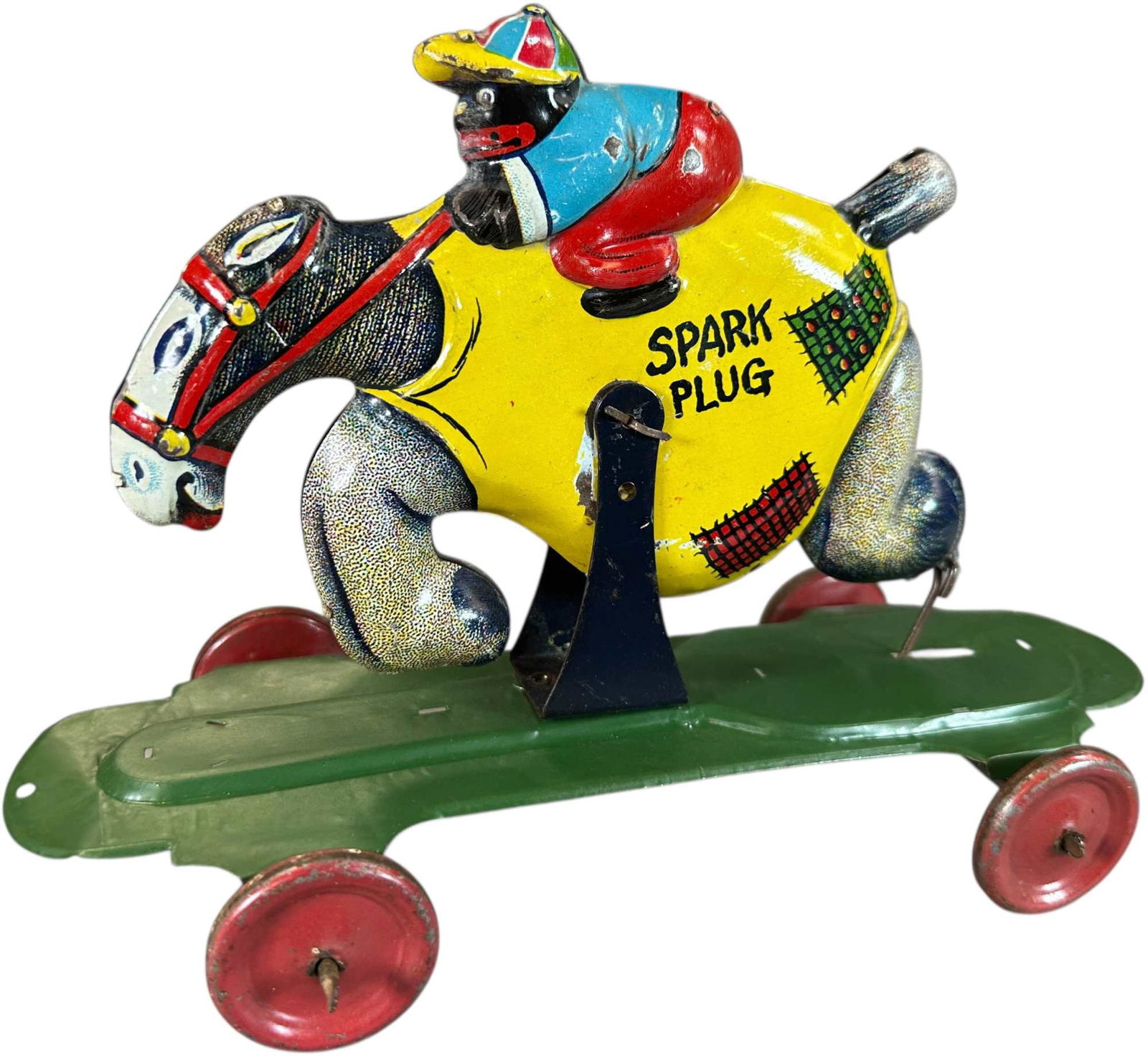 SUNSHINE RIDING SPARK PLUG PULL TOY (1 of 9)