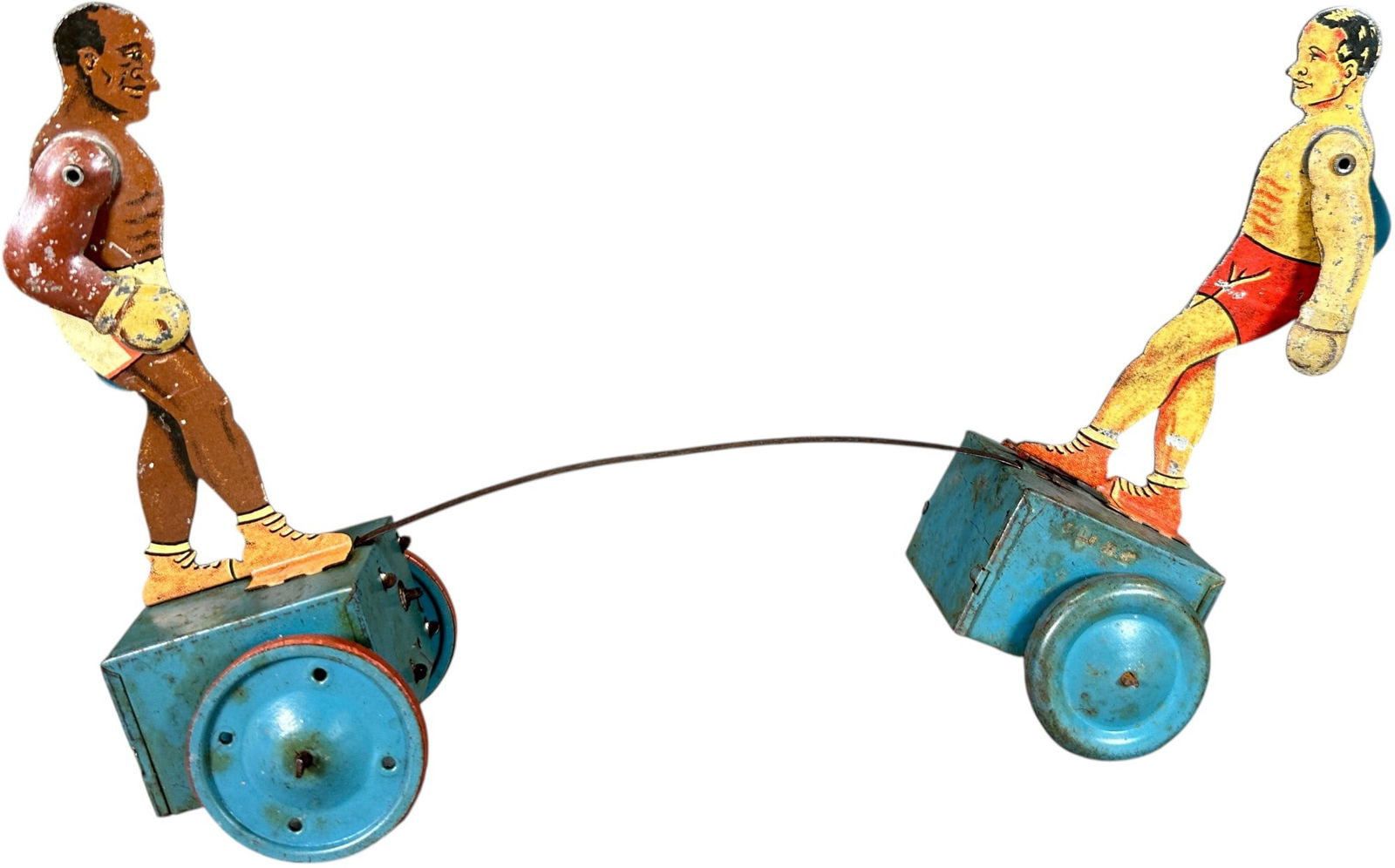 GERMAN WIND-UP BOXERS PLATFORM TOY (1 of 5)