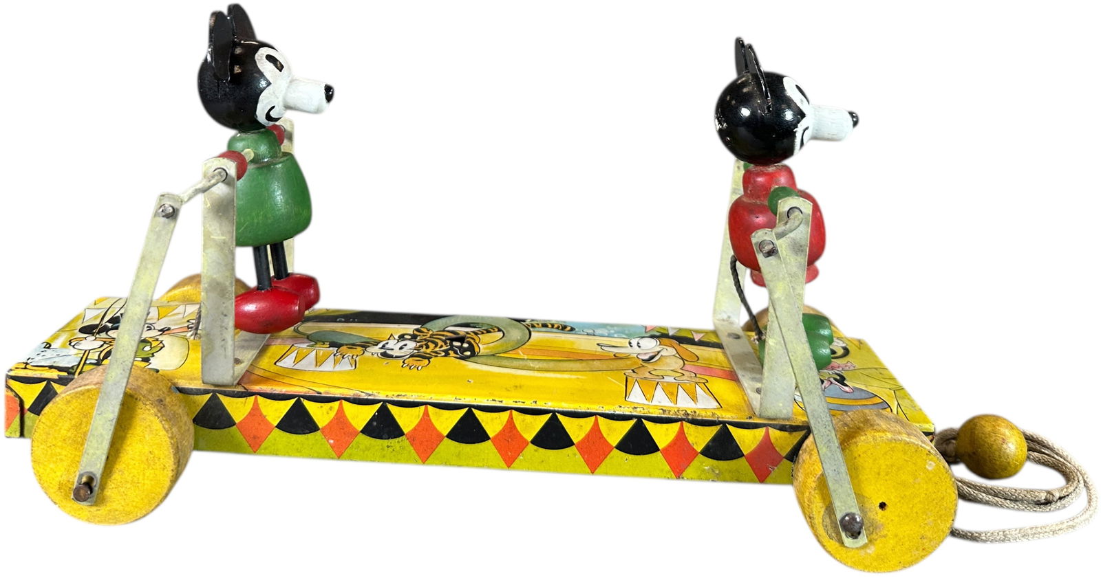 NIFTY MICKEY MOUSE CIRCUS PULL TOY - 2