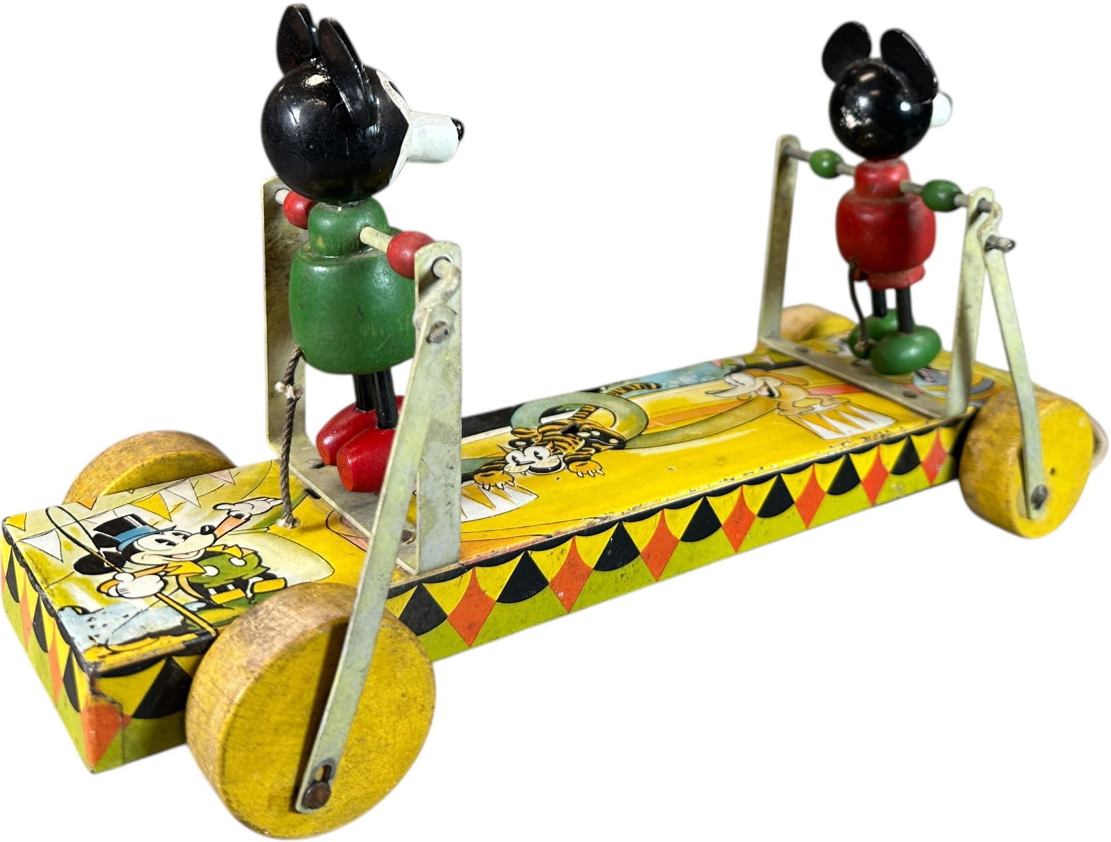 NIFTY MICKEY MOUSE CIRCUS PULL TOY - 3