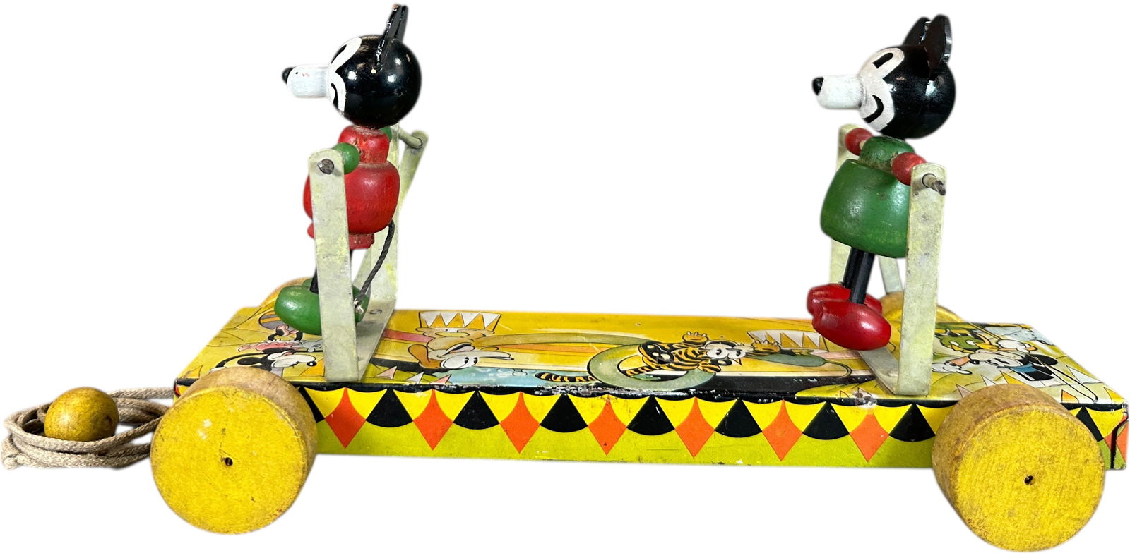 NIFTY MICKEY MOUSE CIRCUS PULL TOY - 6