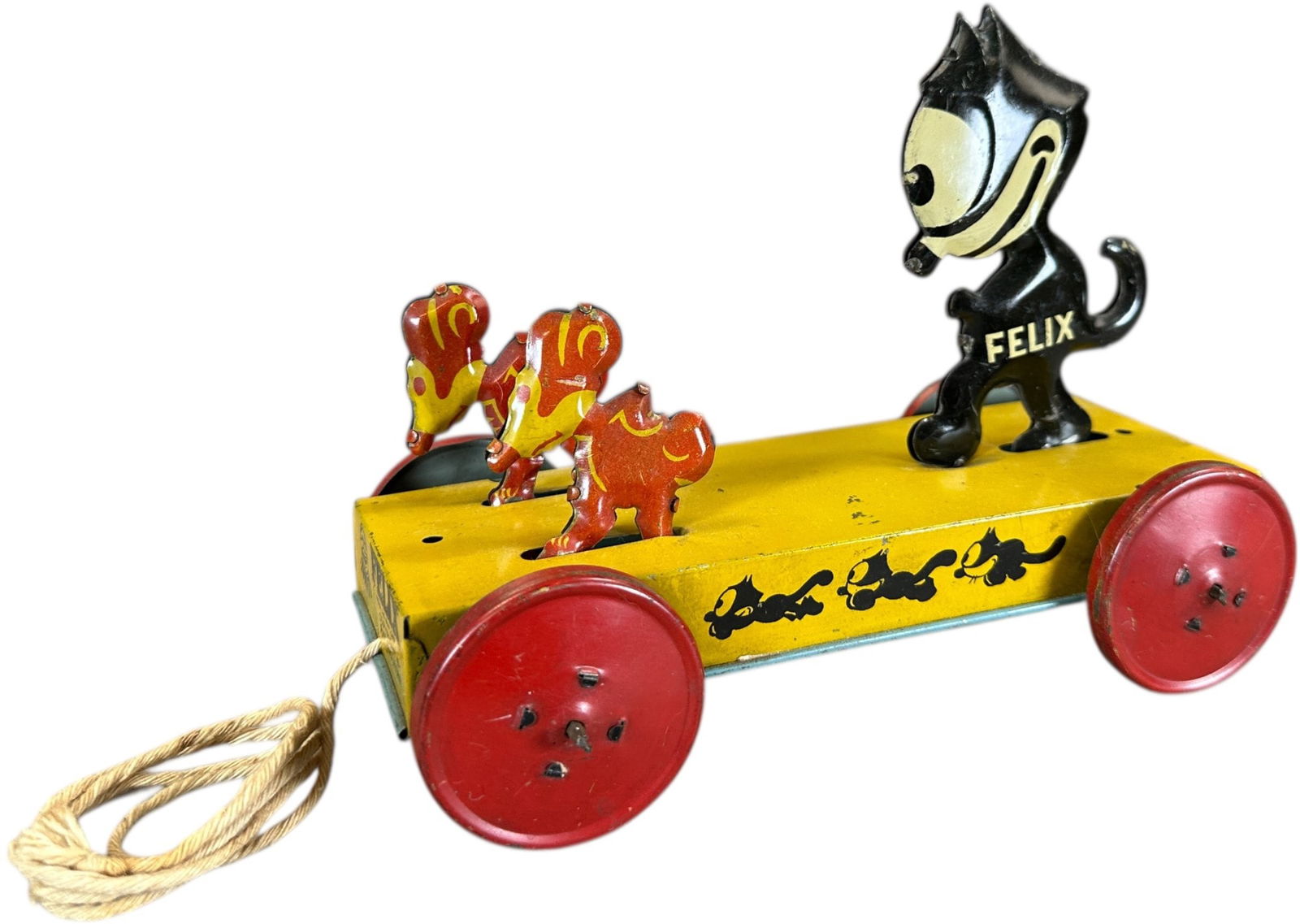 NIFTY/CHEIN FELIX CAT CHASING MICE: 370. NIFTY/CHEIN FELIX CAT CHASING MICE | 7.5" l. | (Very Good to Excellent Condition) | $400 - $800