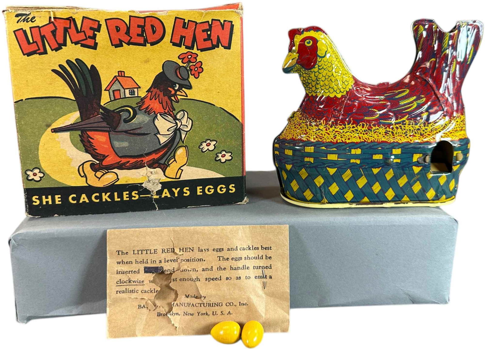 BOXED BALDWIN LITTLE RED HEN LAY EGGS (1 of 6)