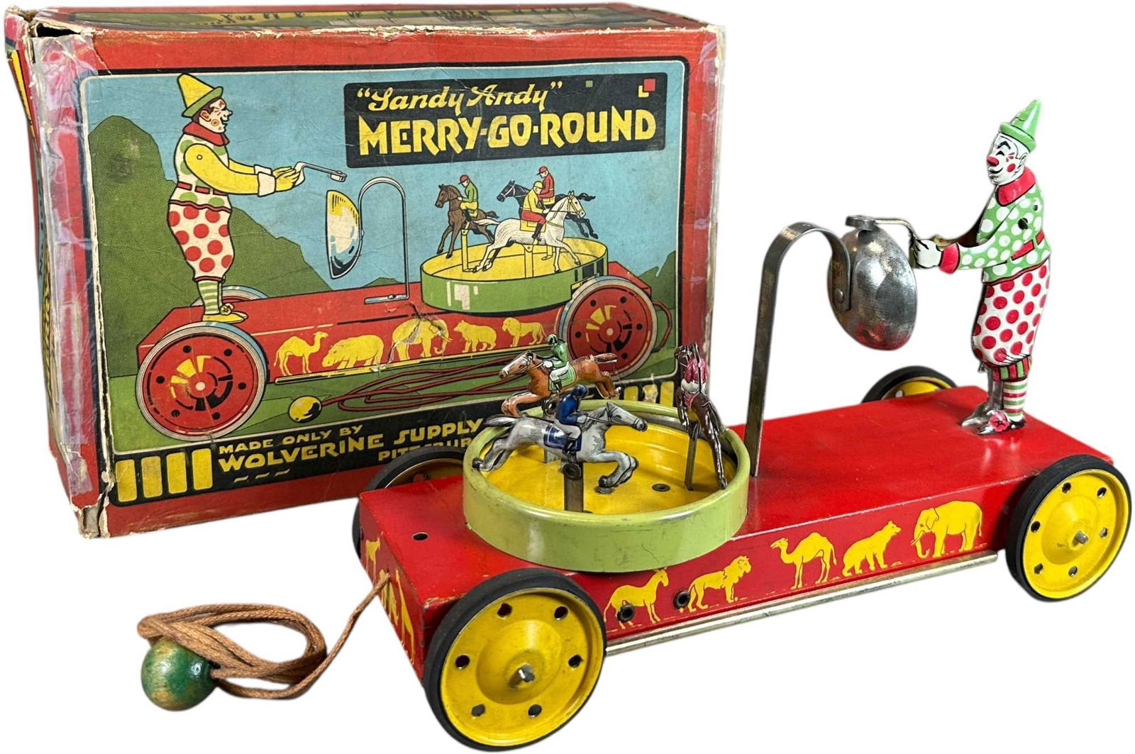 BOXED WOLVERINE MERRY GO ROUND BELL CHIMER (1 of 8)