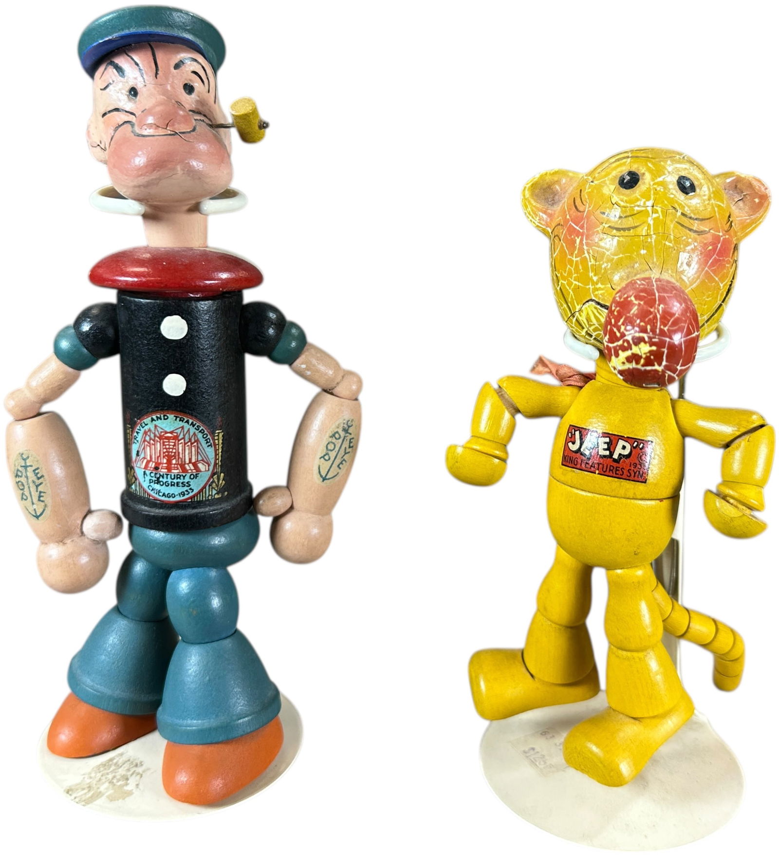 POPEYE & JEEP FLEX FIGURES - CENTURY PROGRESS (1 of 7)