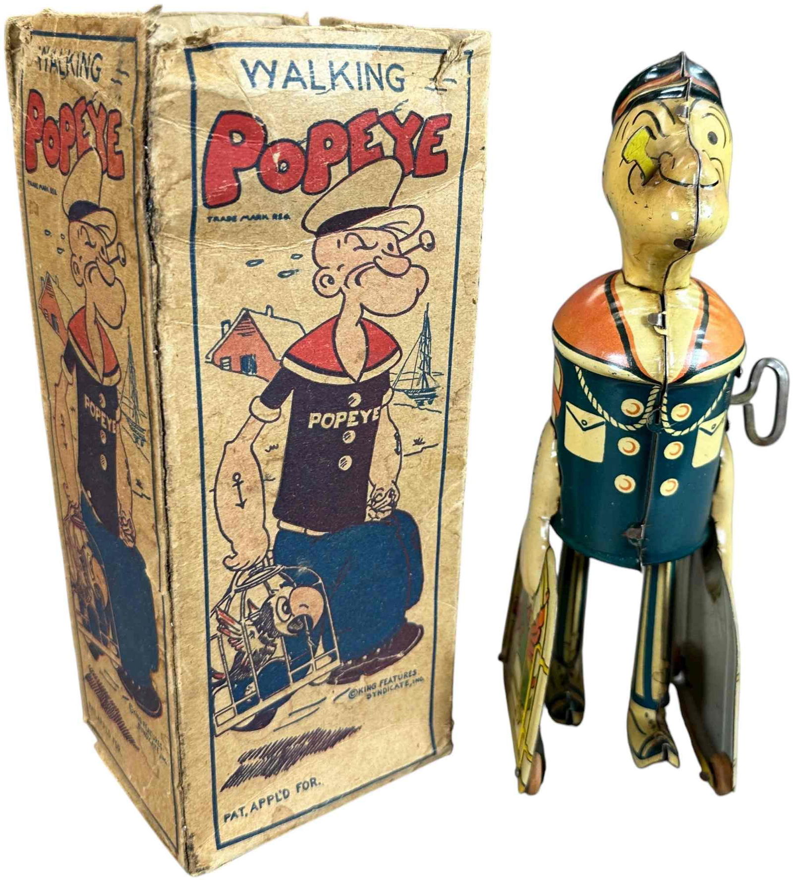 BOXED MARX POPEYE CARRYING PARROT CAGES (1 of 6)