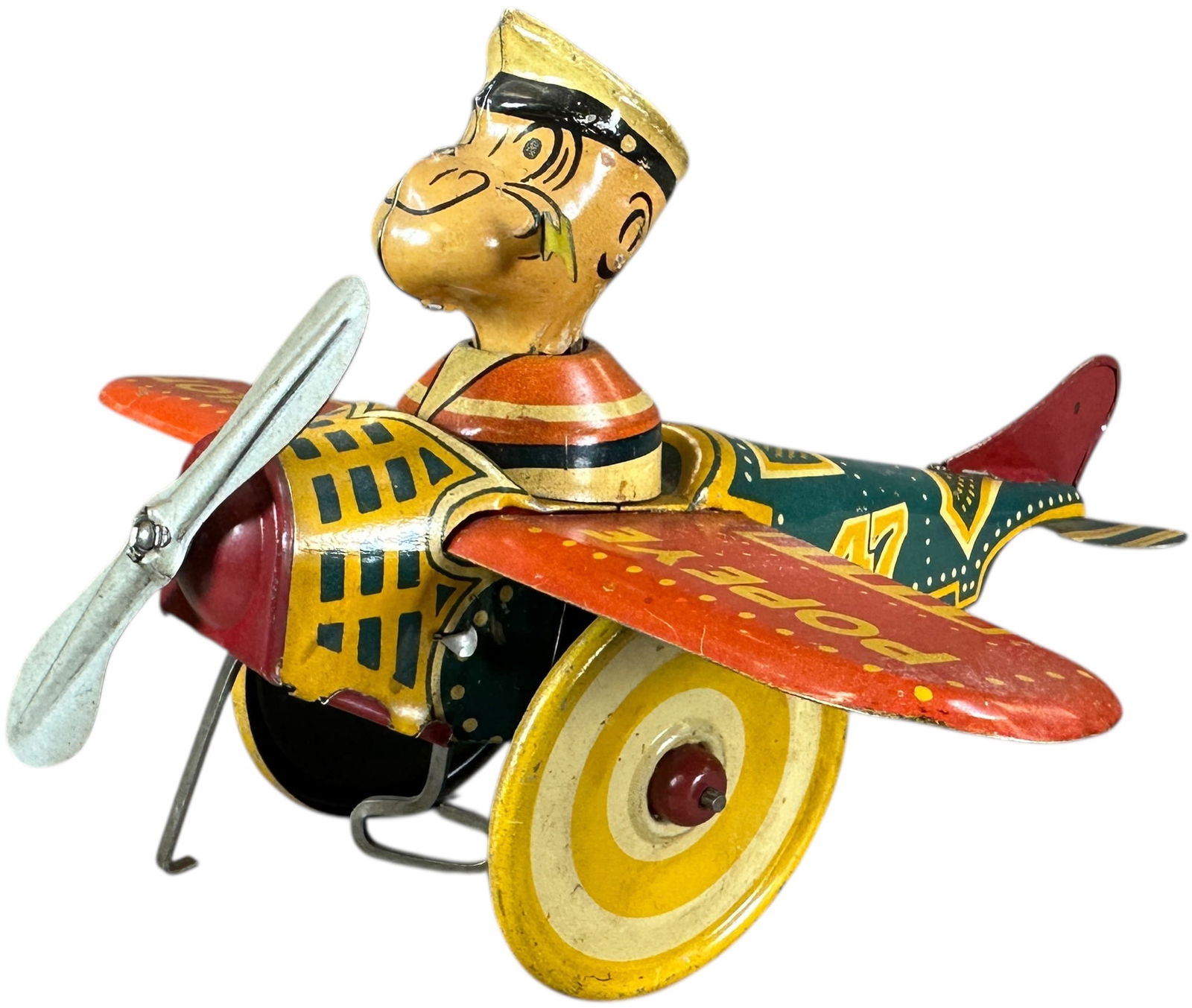 MARX POPEYE THE PILOT AEROPLANE (1 of 7)