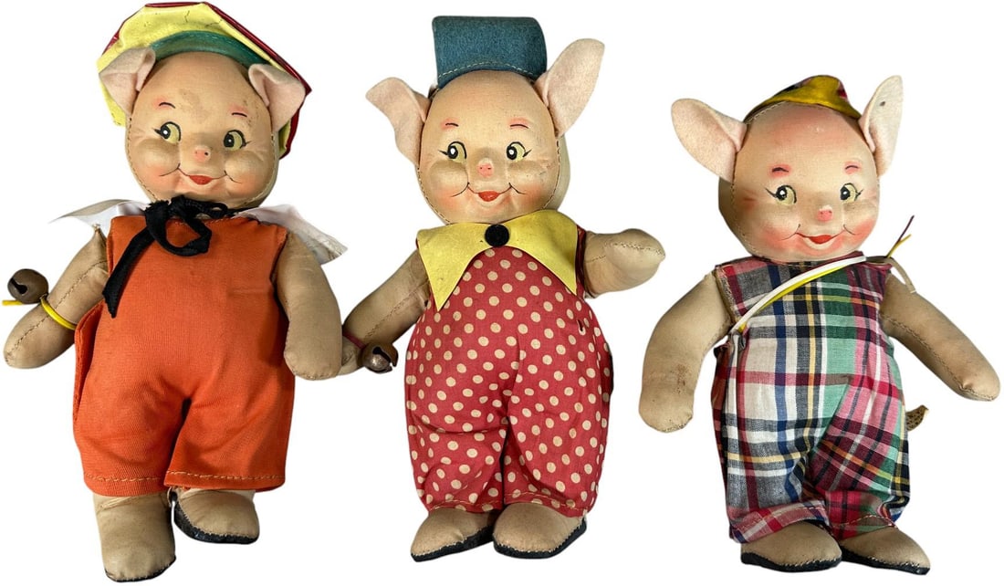 KRUEGER THREE LITTLE PIG DOLLS (1 of 3)