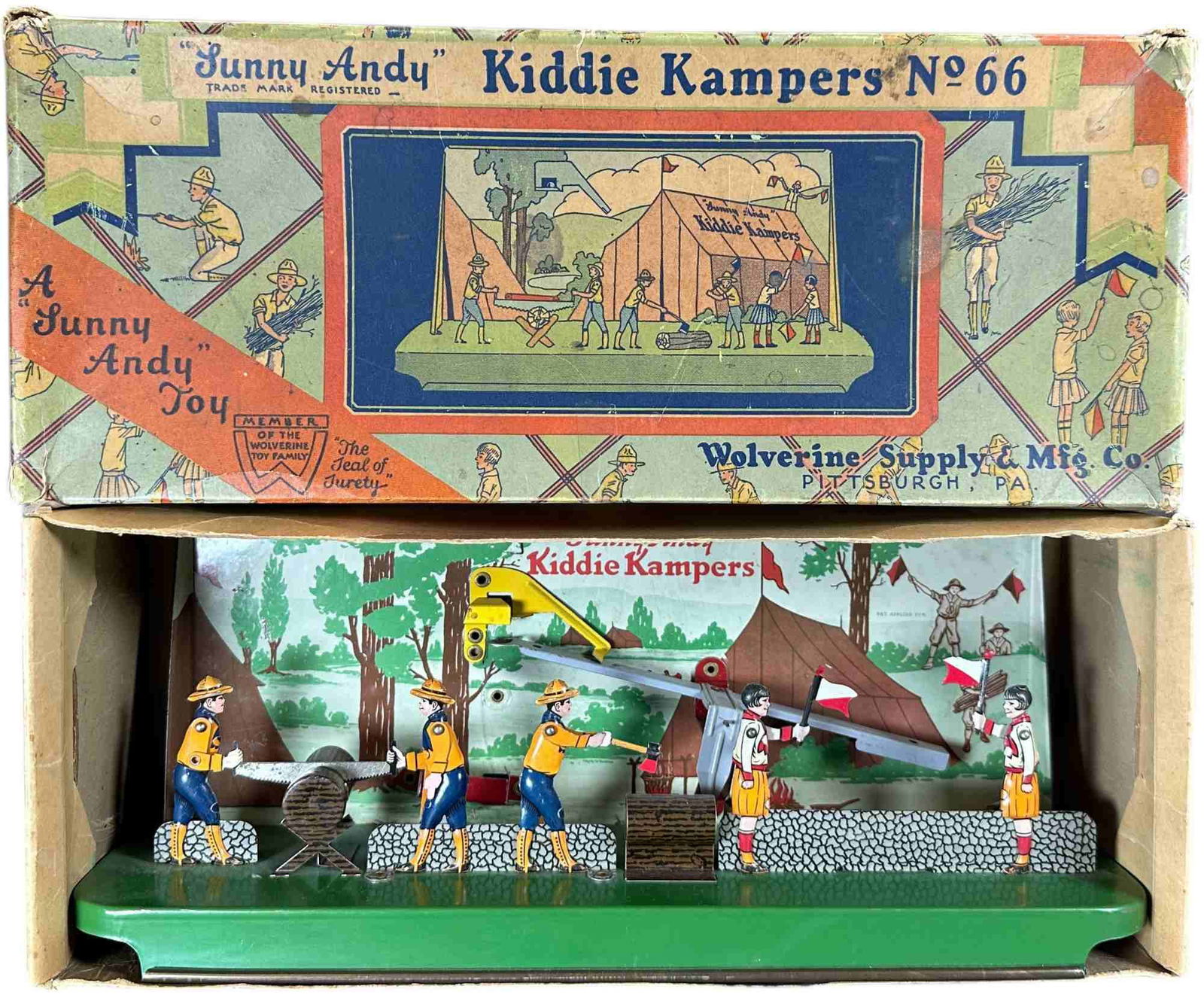 BOXED WOLVERINE SUNNY ANDY KIDDIE KAMPERS (1 of 4)