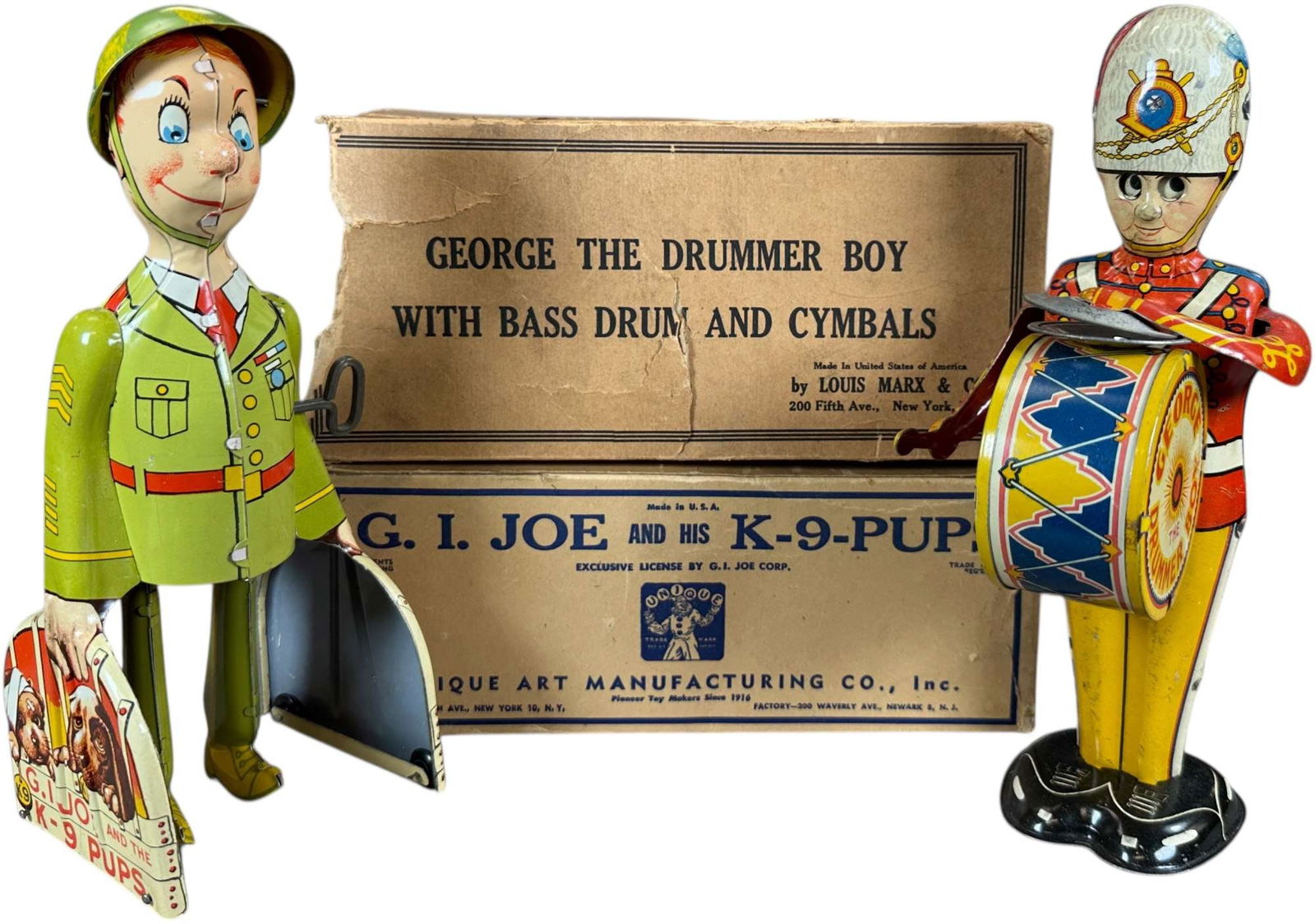 BOXED MARX GEORGE THE DRUMMER & UNIQUE ART GI JOE (1 of 6)