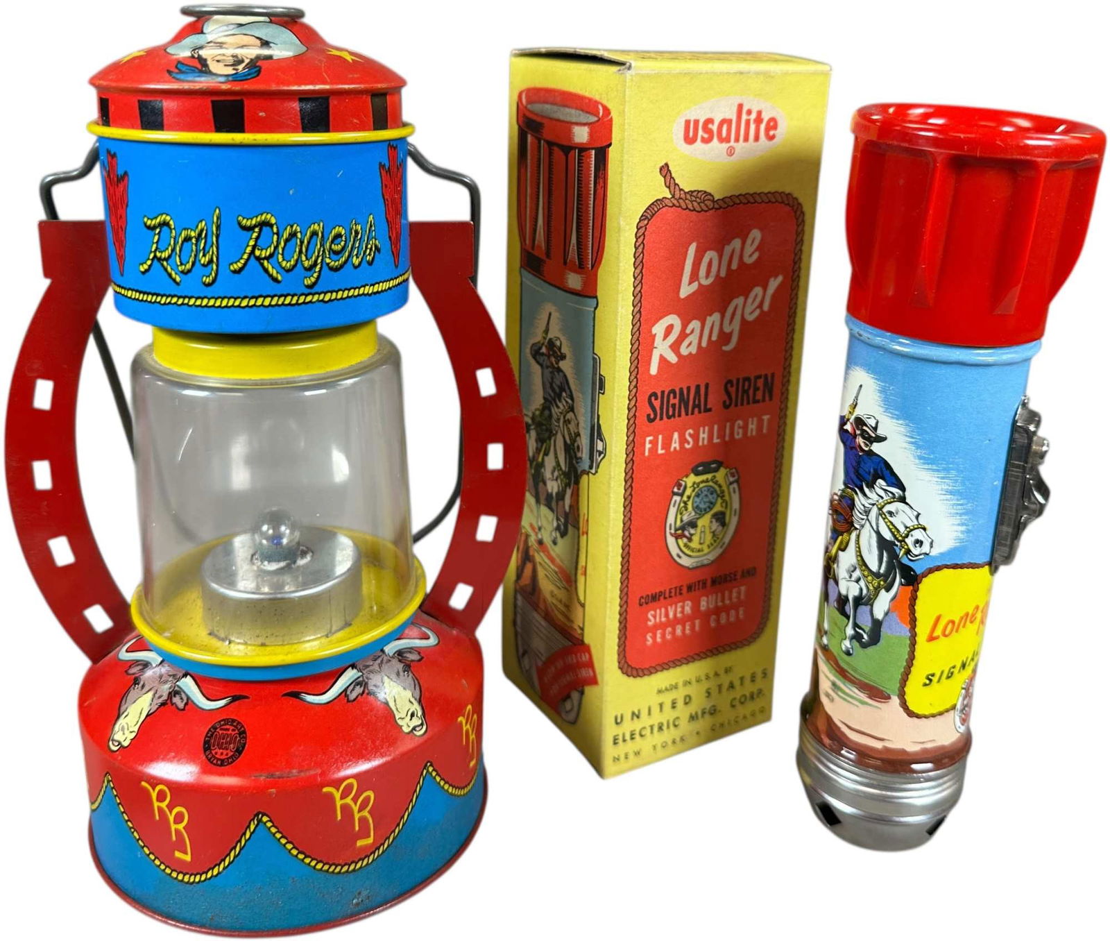 BOXED USALITE LONE W/ OHIO ART RR LANTERN (1 of 7)