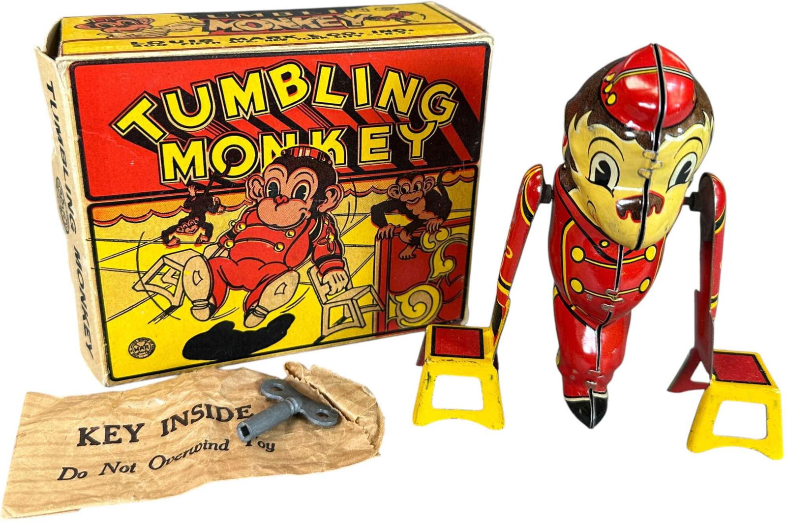 BOXED MARX TUMBLING MONKEY (1 of 4)