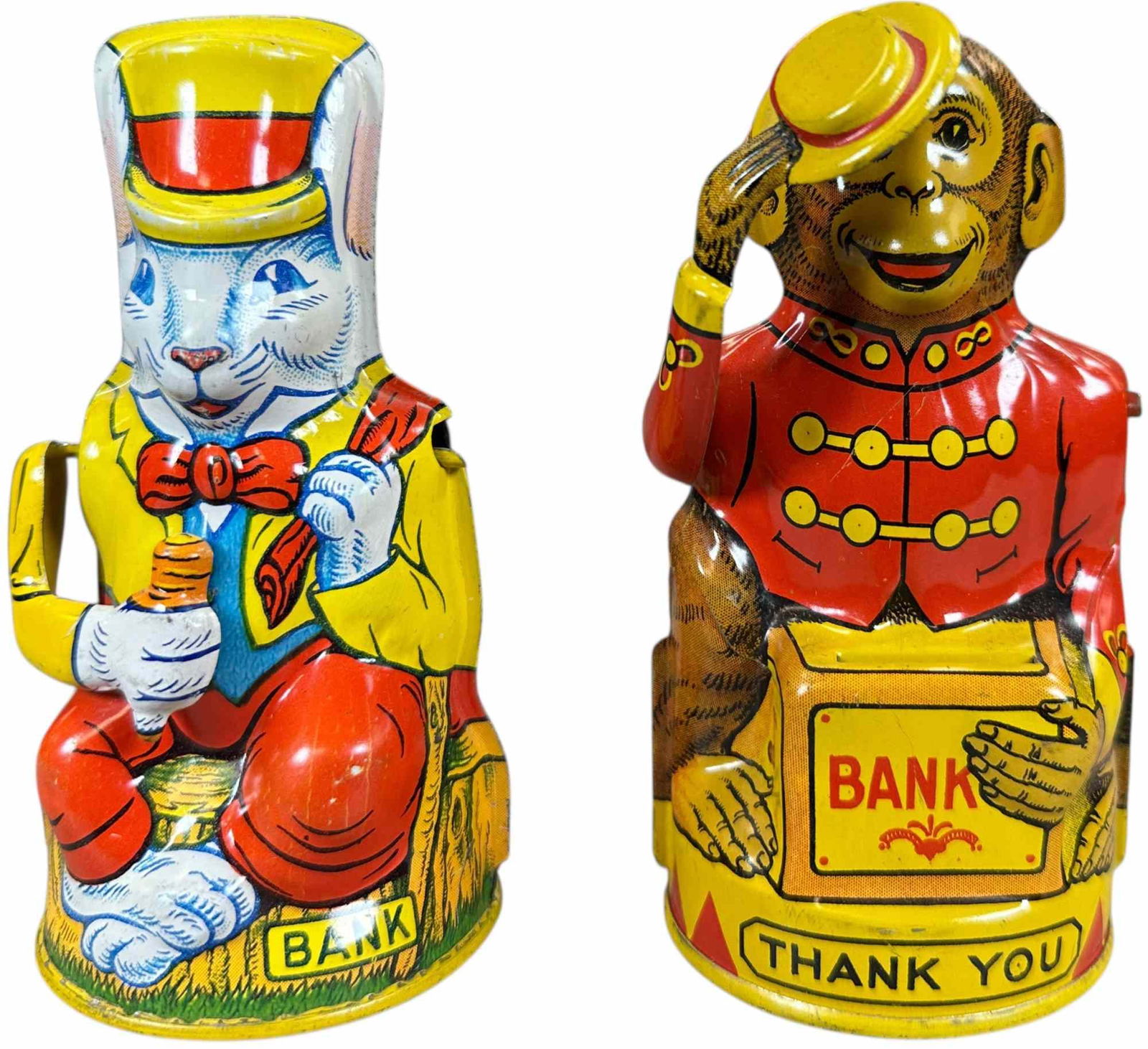 CHEIN MONKEY & RABBIT STILL BANKS (1 of 6)