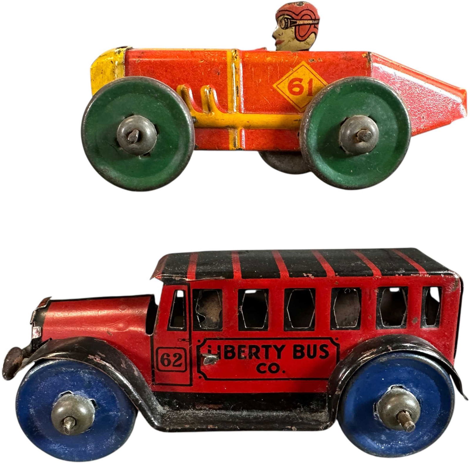 MARX LIBERTY BUS & SMALL RACER (1 of 6)