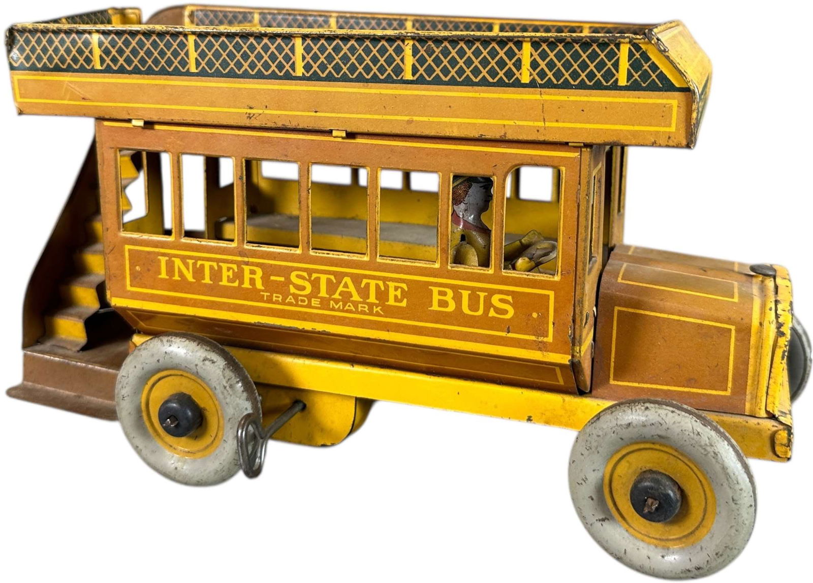 STRAUSS INTERSTATE DOUBLE DECKER BUS - BROWN (1 of 9)