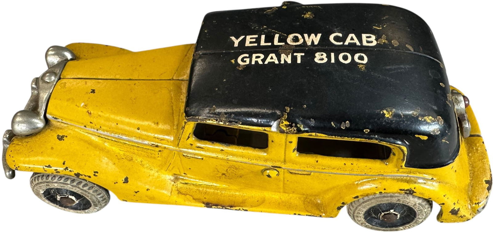 ARCADE GRANT PARMALEE YELLOW CAB: 34. ARCADE GRANT PARMALEE YELLOW CAB | Private label roof " Grant 8100.". Ex: Tony Lasala Collection. | 8" l. | (Excellent Condition) | $800 - $1,400