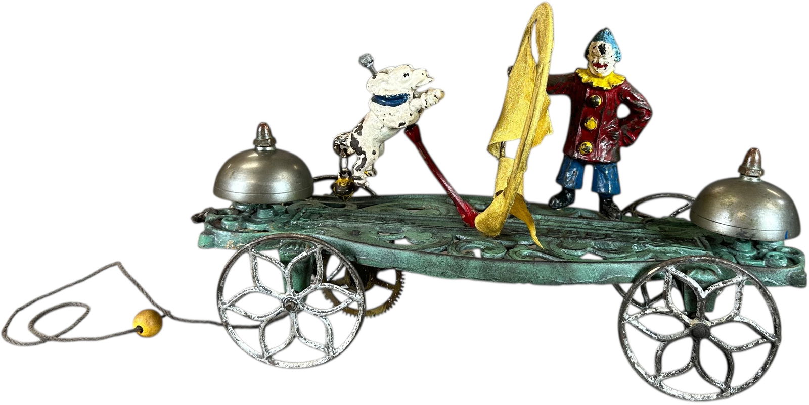 GONG BELL CLOWN & POODLE BELL TOY (1 of 9)