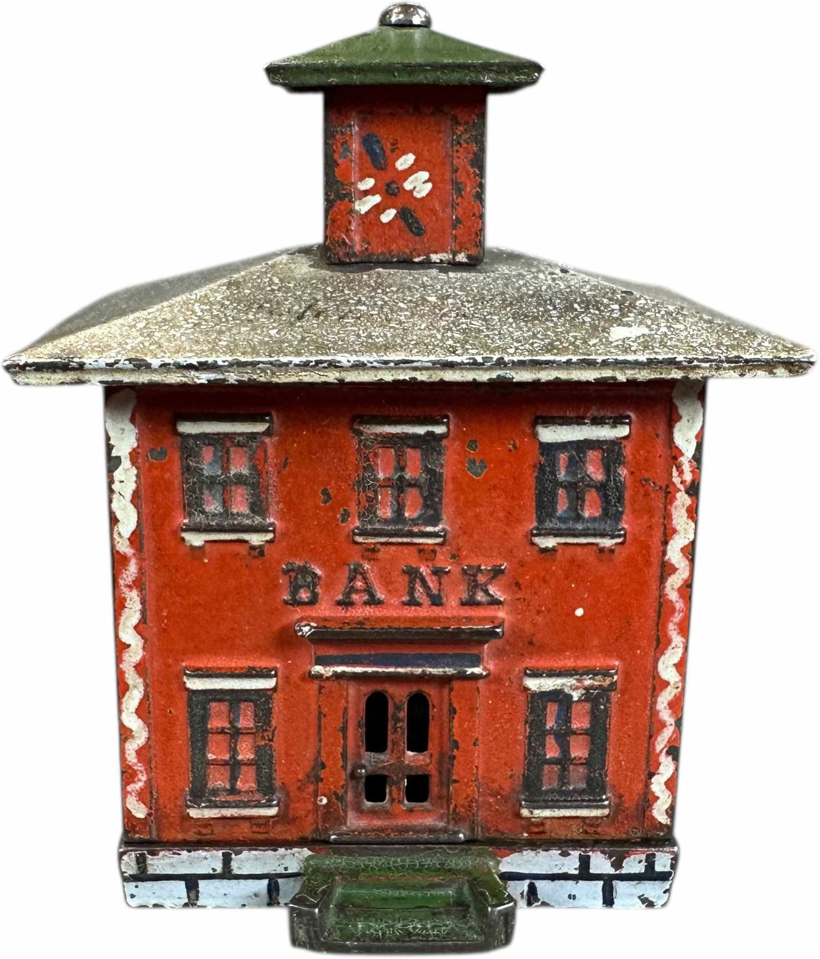 LARGE PAINTED CUPOLA STILL BANK (1 of 8)