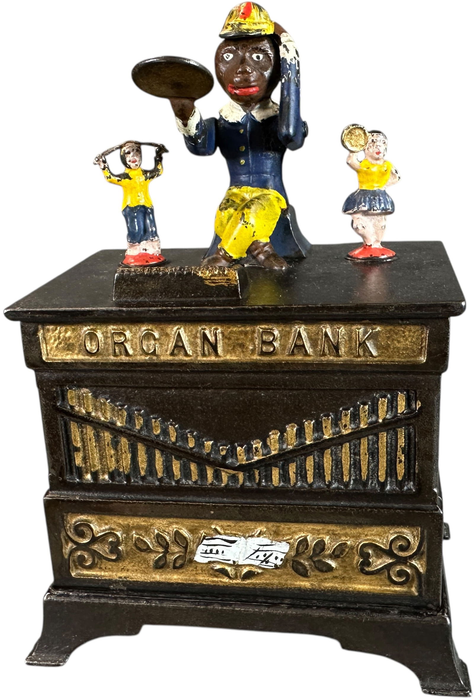 ORGAN MECHANICAL BANK - BOY & GIRL (1 of 11)