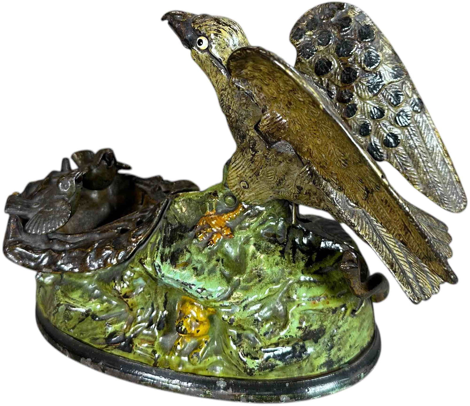 EAGLE & EAGLETS MECHANICAL BANK - 5