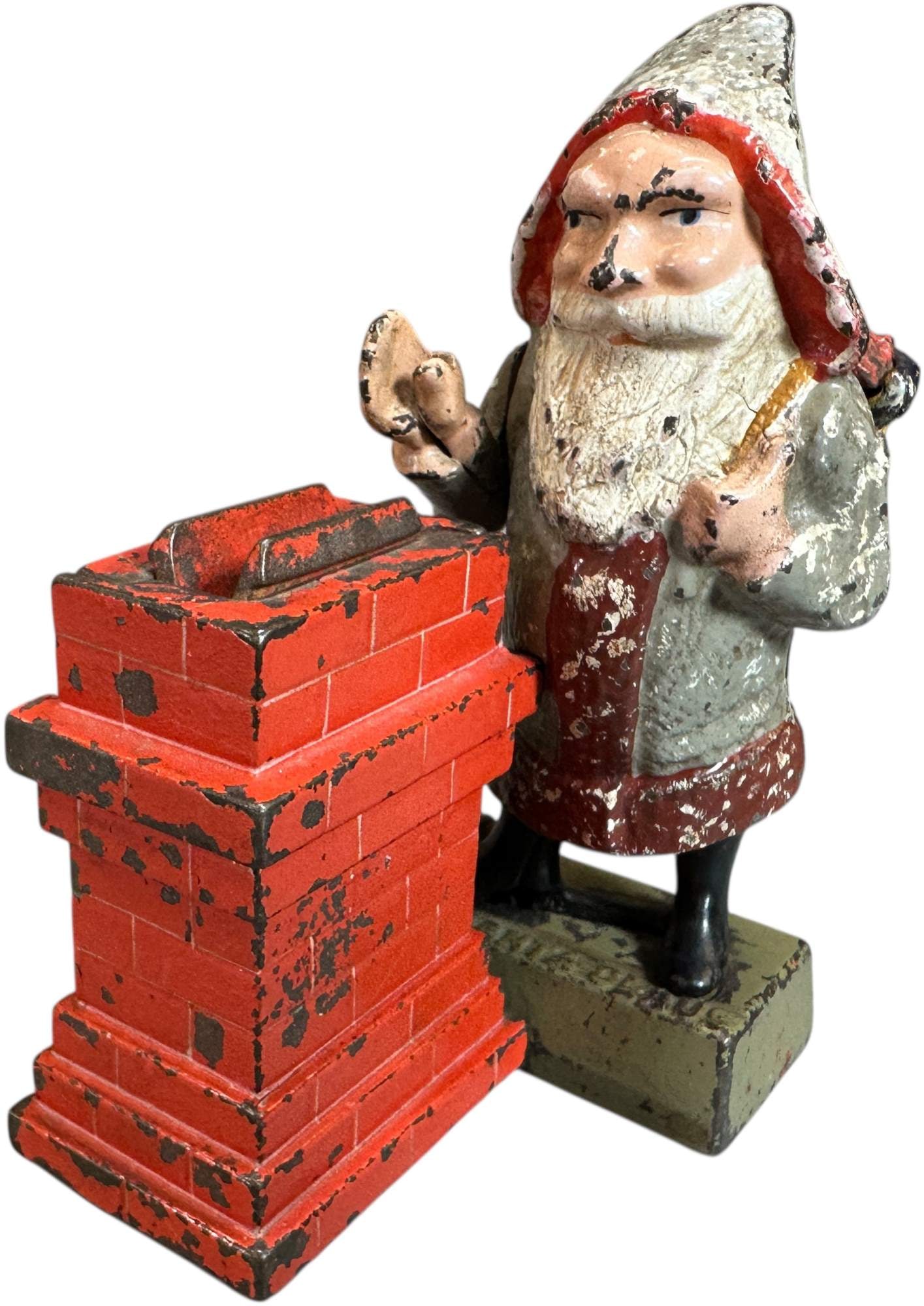 SANTA AT CHIMNEY MECHANICAL BANK (1 of 7)