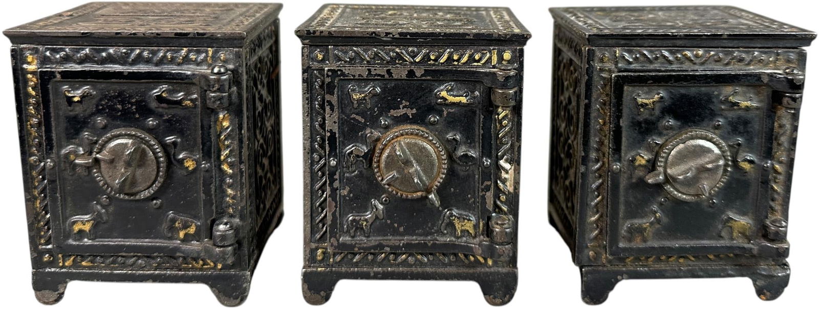 THREE ANIMAL SAFE STILL BANKS (1 of 6)