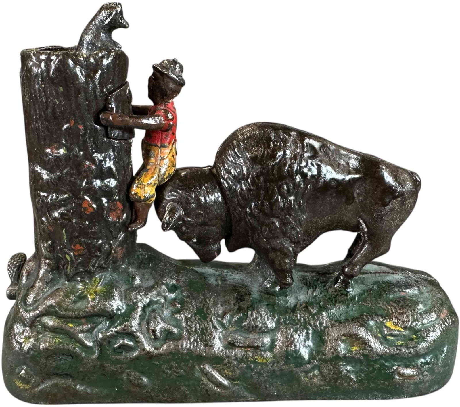 BUTTING BUFFALO MECHANICAL BANK (1 of 10)