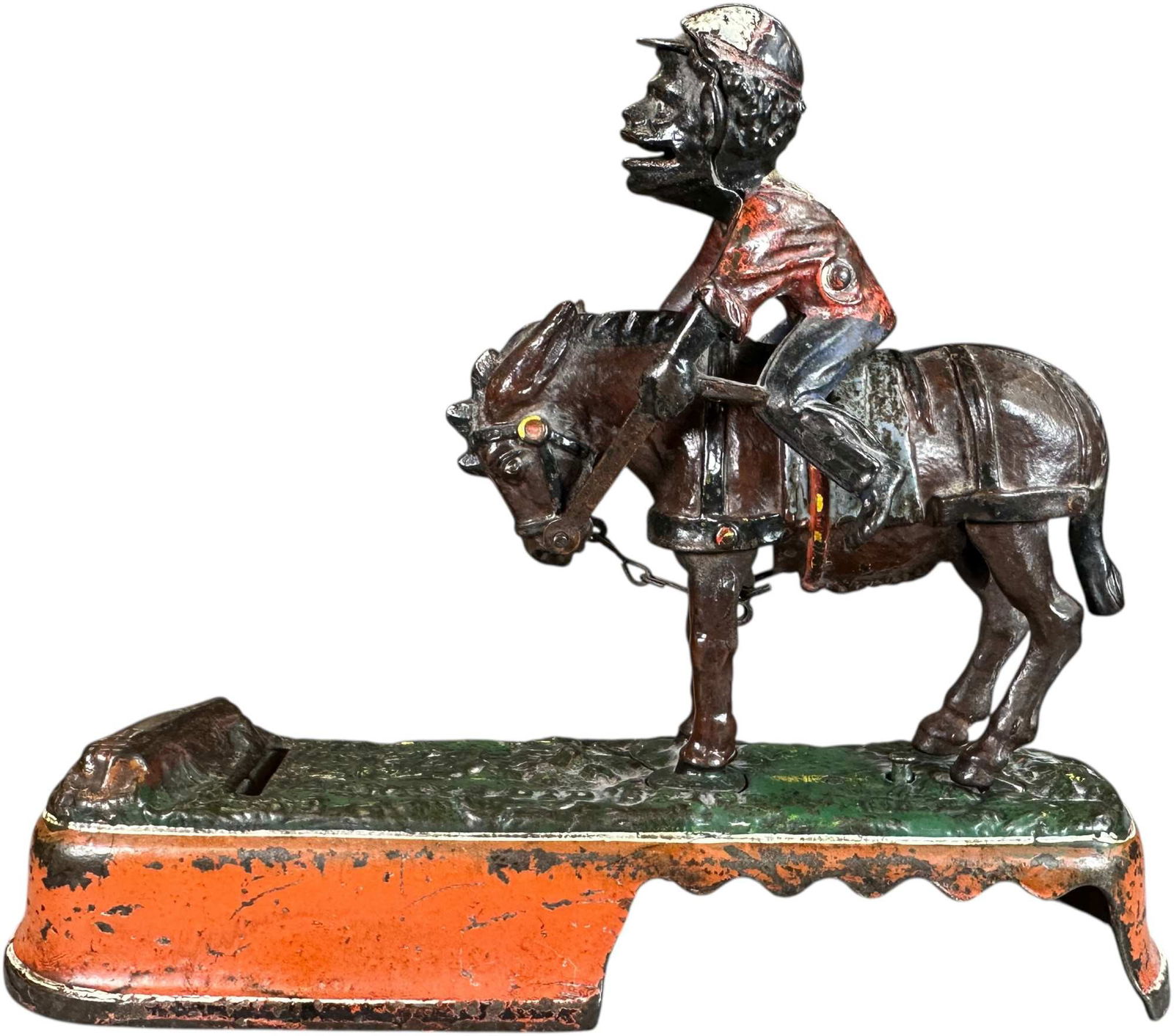 SPISE A MULE MECHANICAL BANK - JOCKEY (1 of 15)