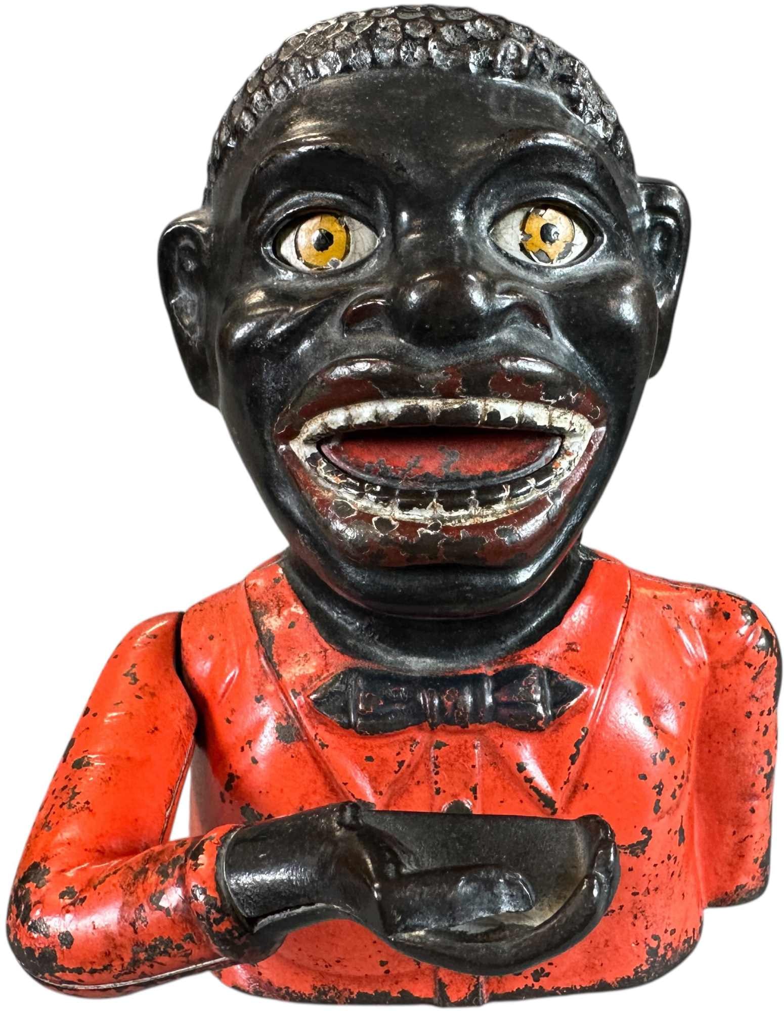 HAPPY MAN MECHANICAL BANK - SHEPARD HARDWARE (1 of 7)