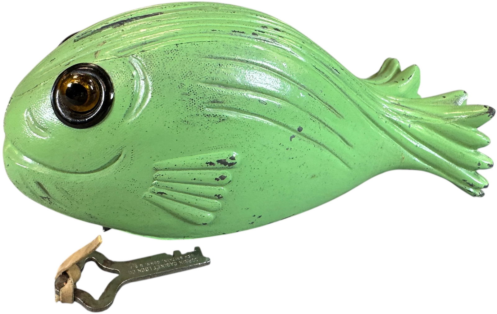 GREEN FISH MECHANICAL BANK (1 of 9)