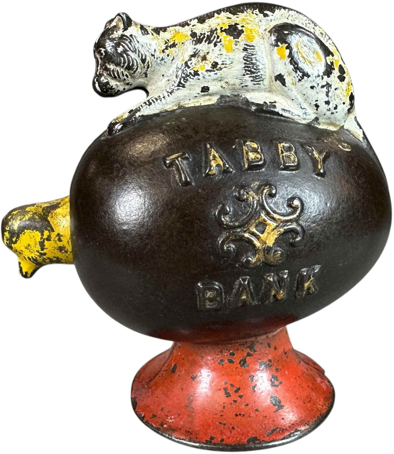 TABBY BANK MECHANICAL BANK (1 of 6)