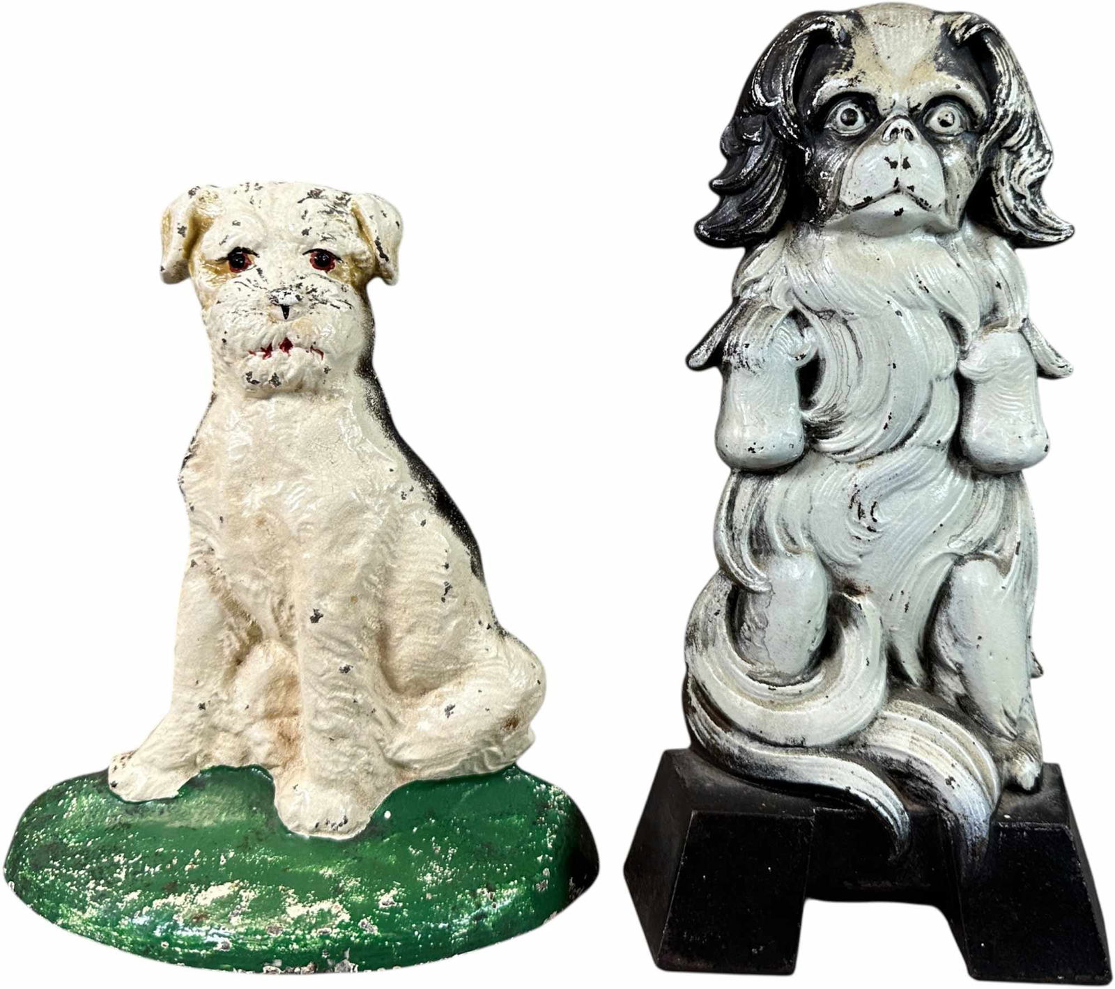 FOX TERRIER & JAPANESE SPANIEL DOORSTOPS (1 of 6)