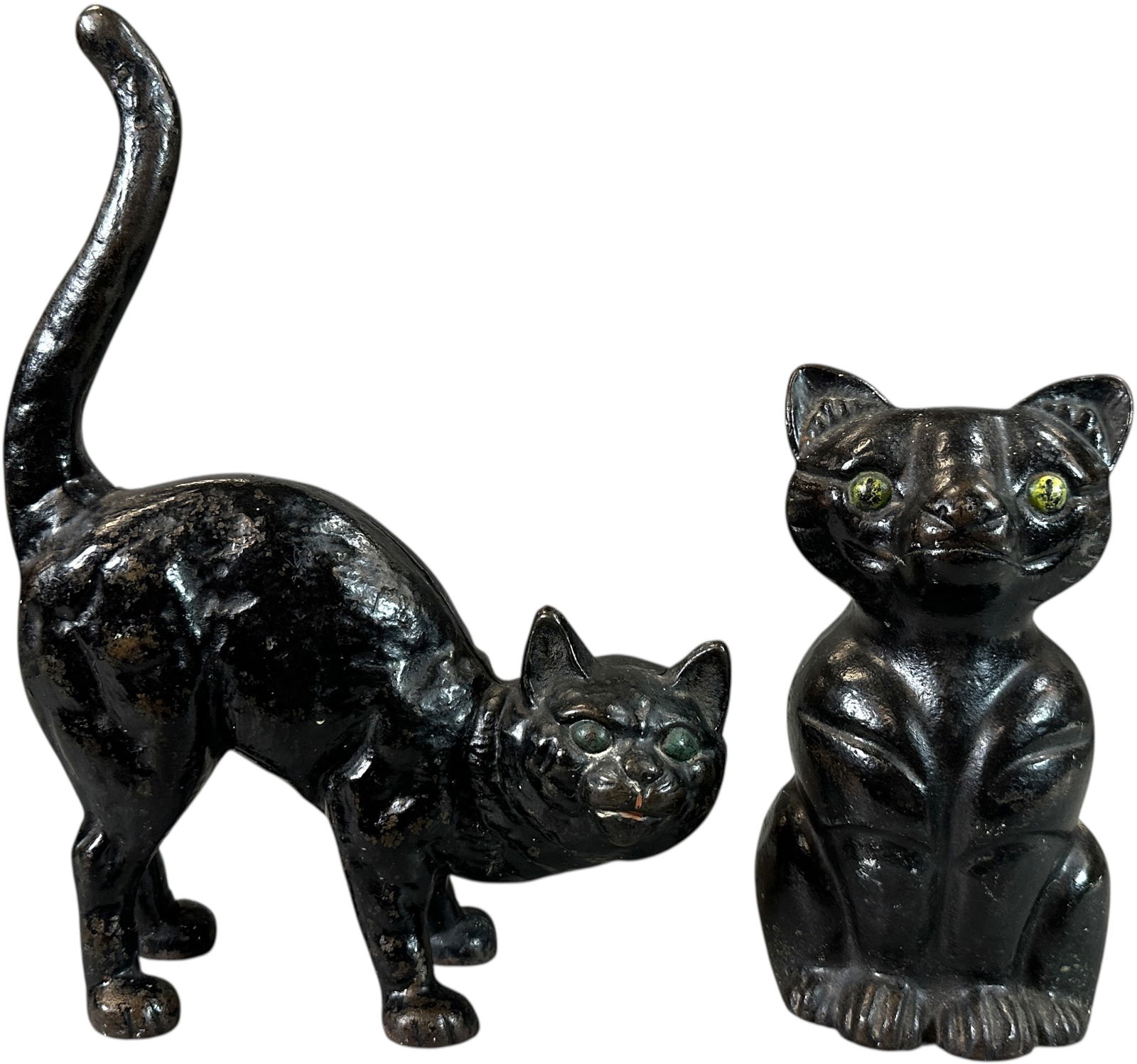 HALLOWEEN AND BLACK CAT DOORSTOPS: 363. HALLOWEEN AND BLACK CAT DOORSTOPS | Full figured | 11.5" h. | (Excellent to Pristine Condition) | $150 - $300