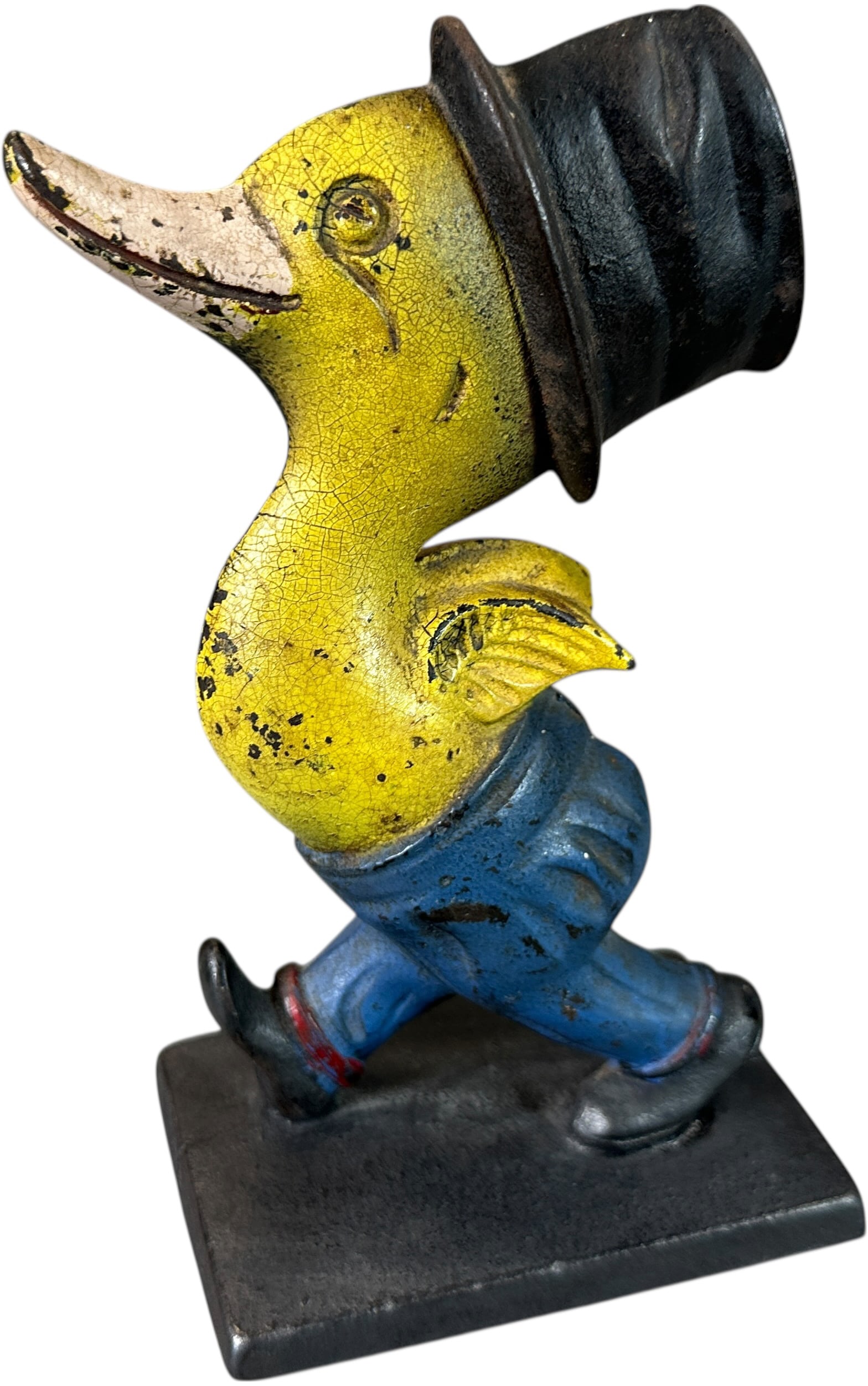 WALKING DUCK IN TOP HAT DOORSTOP (1 of 6)