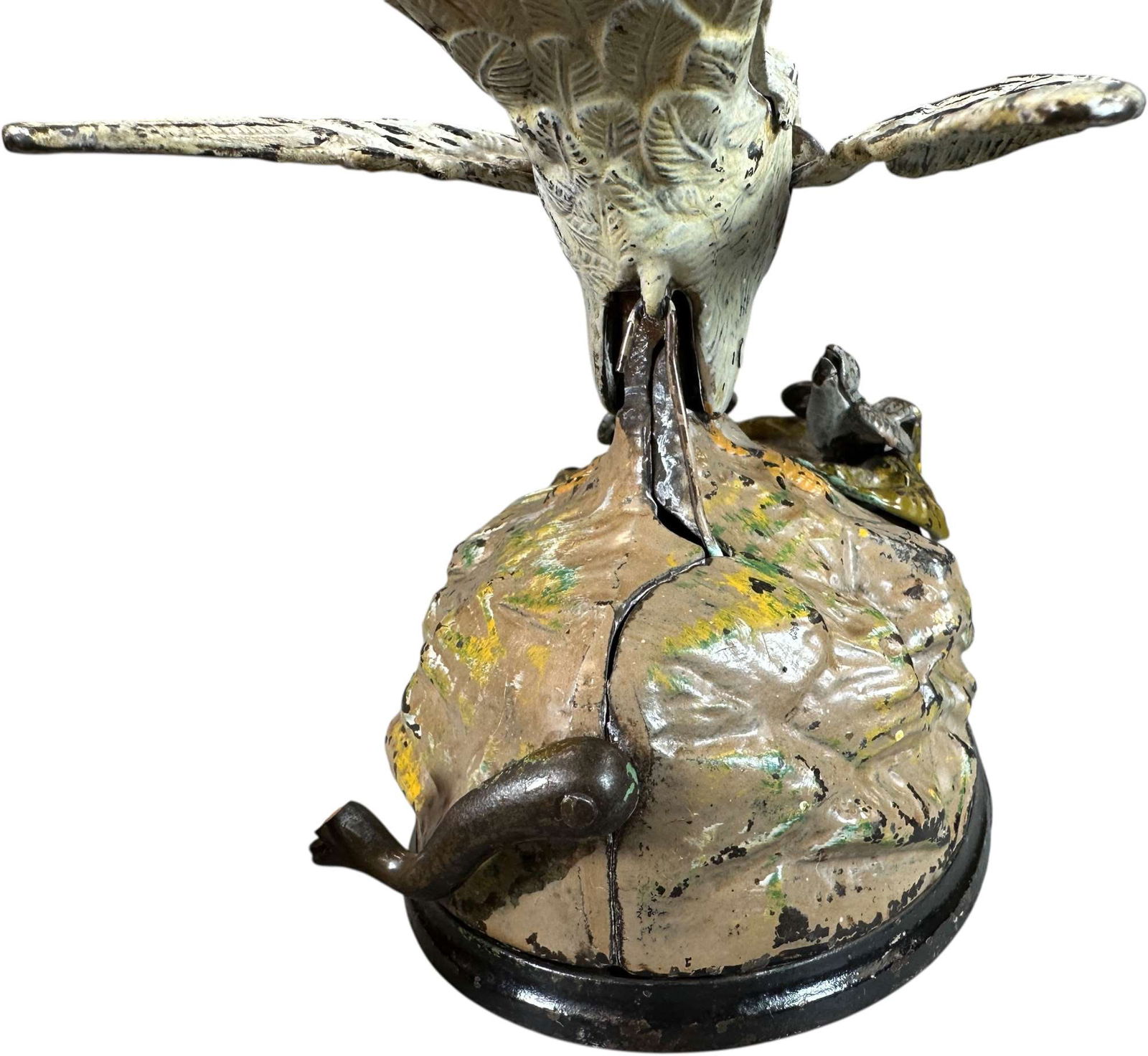 EAGLE & EAGLETS MECHANICAL BANK - 6