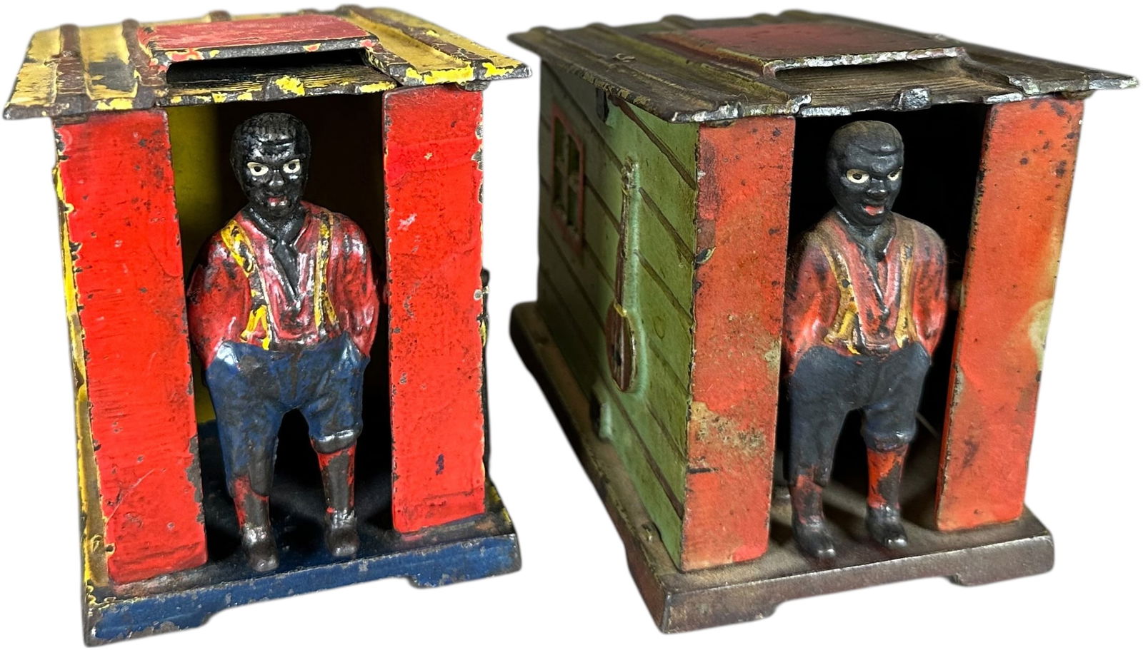 TWO CABIN MECHANICAL BANKS (1 of 6)