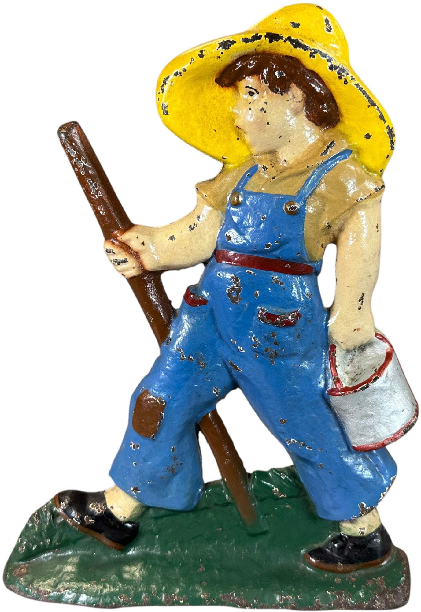 LITTCO PRODUCTS HUCKLEBERRY FINN DOORSTOP: 410. LITTCO PRODUCTS HUCKLEBERRY FINN DOORSTOP | 13.5" h. | (Excellent Condition) | $300 - $500
