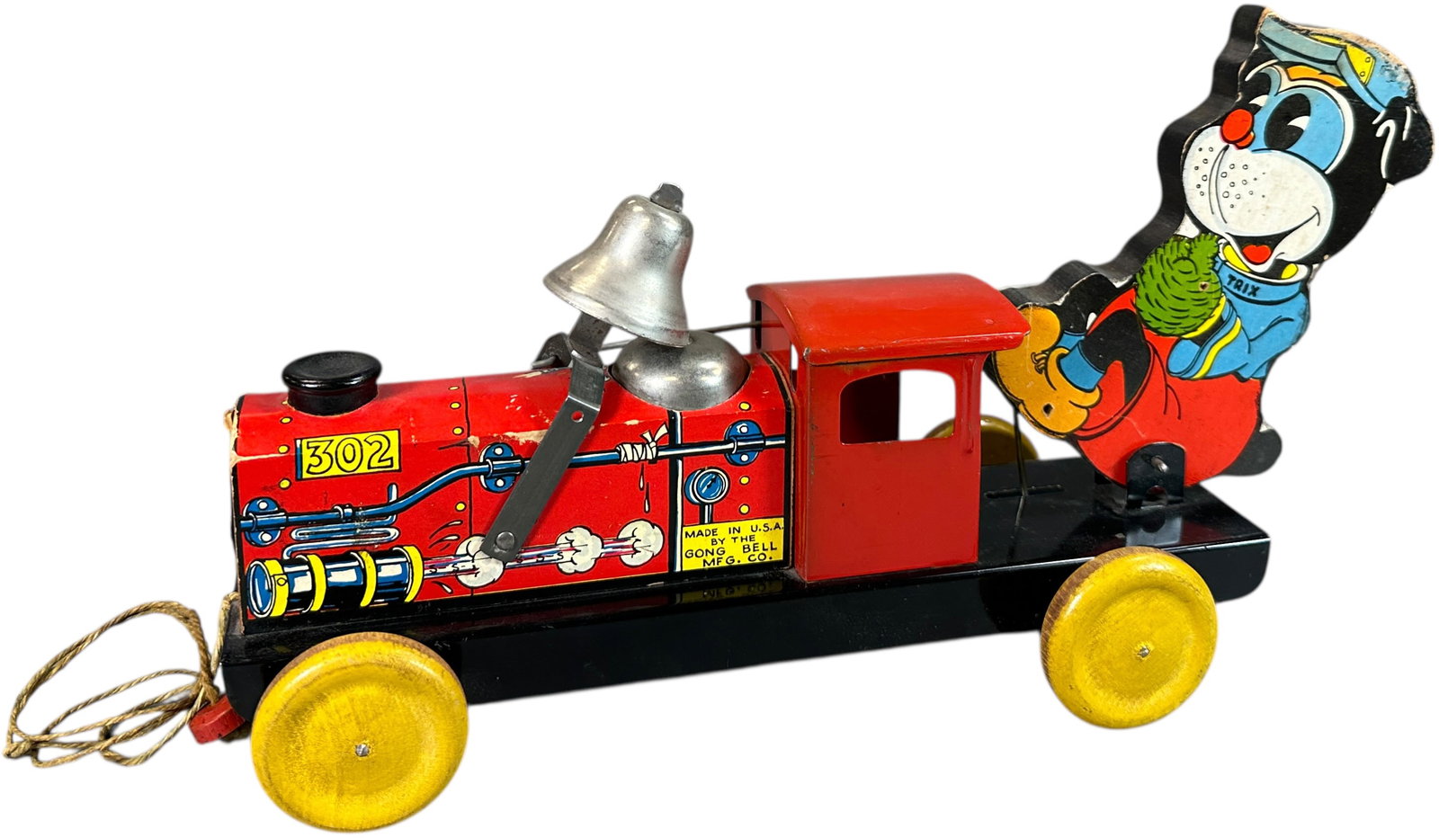 GONG BELL TRIX LOCO #302: 429. GONG BELL TRIX LOCO #302 | 12" l. | (Pristine Condition) | $100 - $200